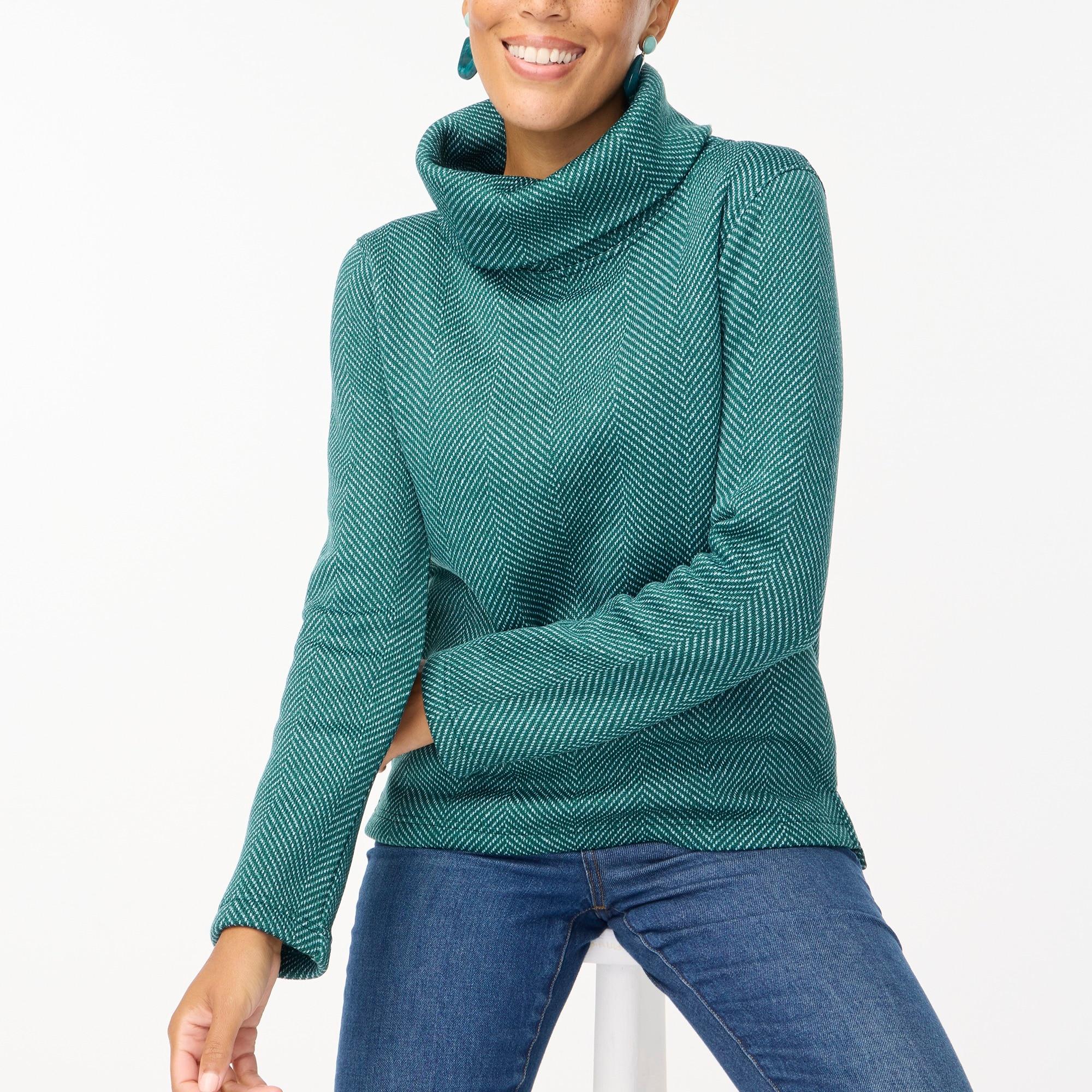 J crew funnel neck hot sale sweatshirt