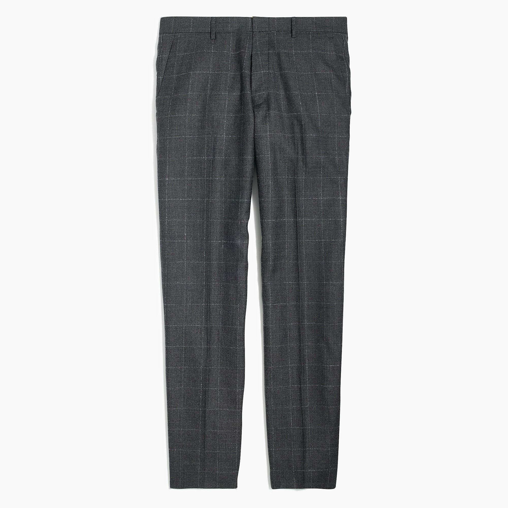 grey windowpane pants