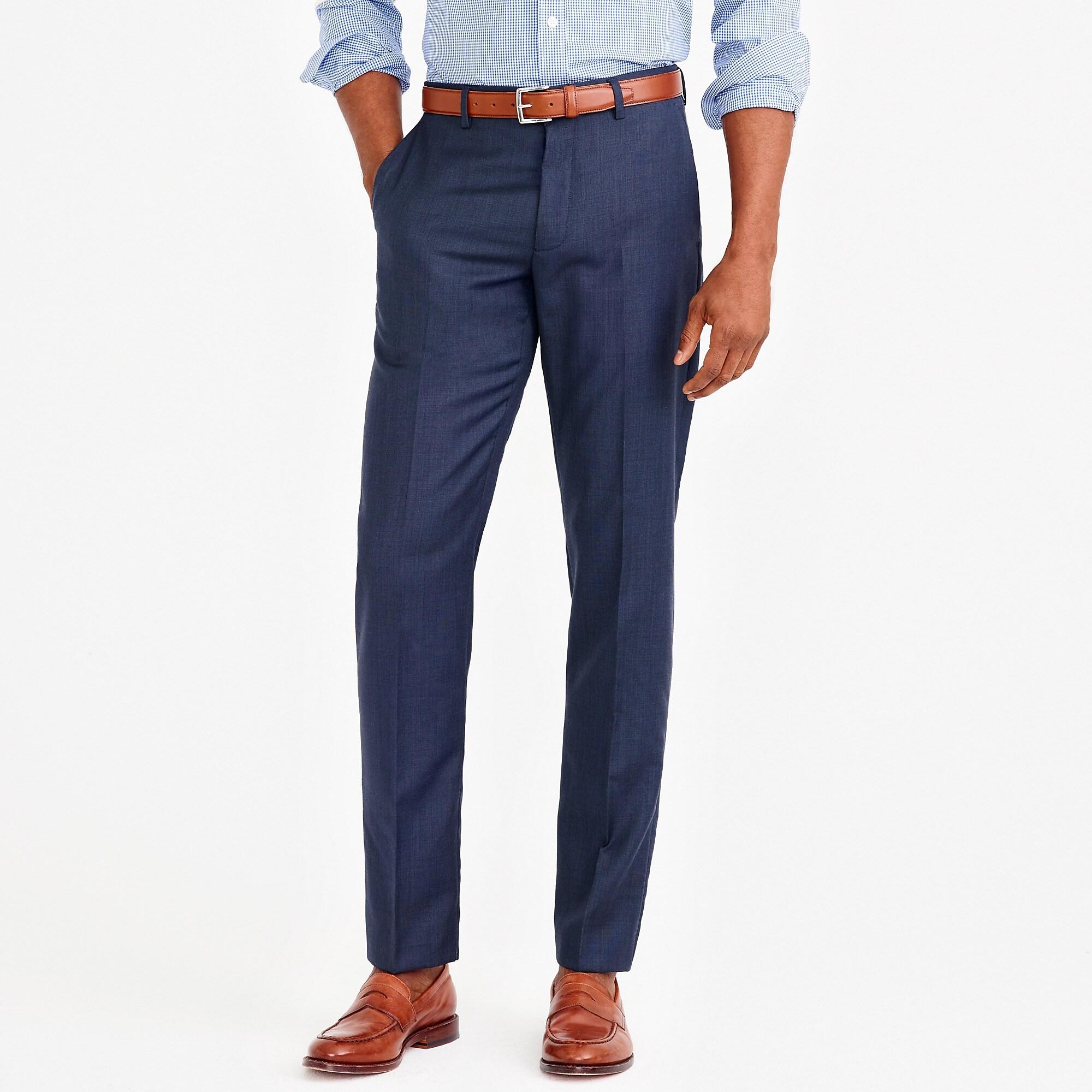 J.Crew Classicfit Thompson Suit Pant In Worsted Wool in Navy (Blue