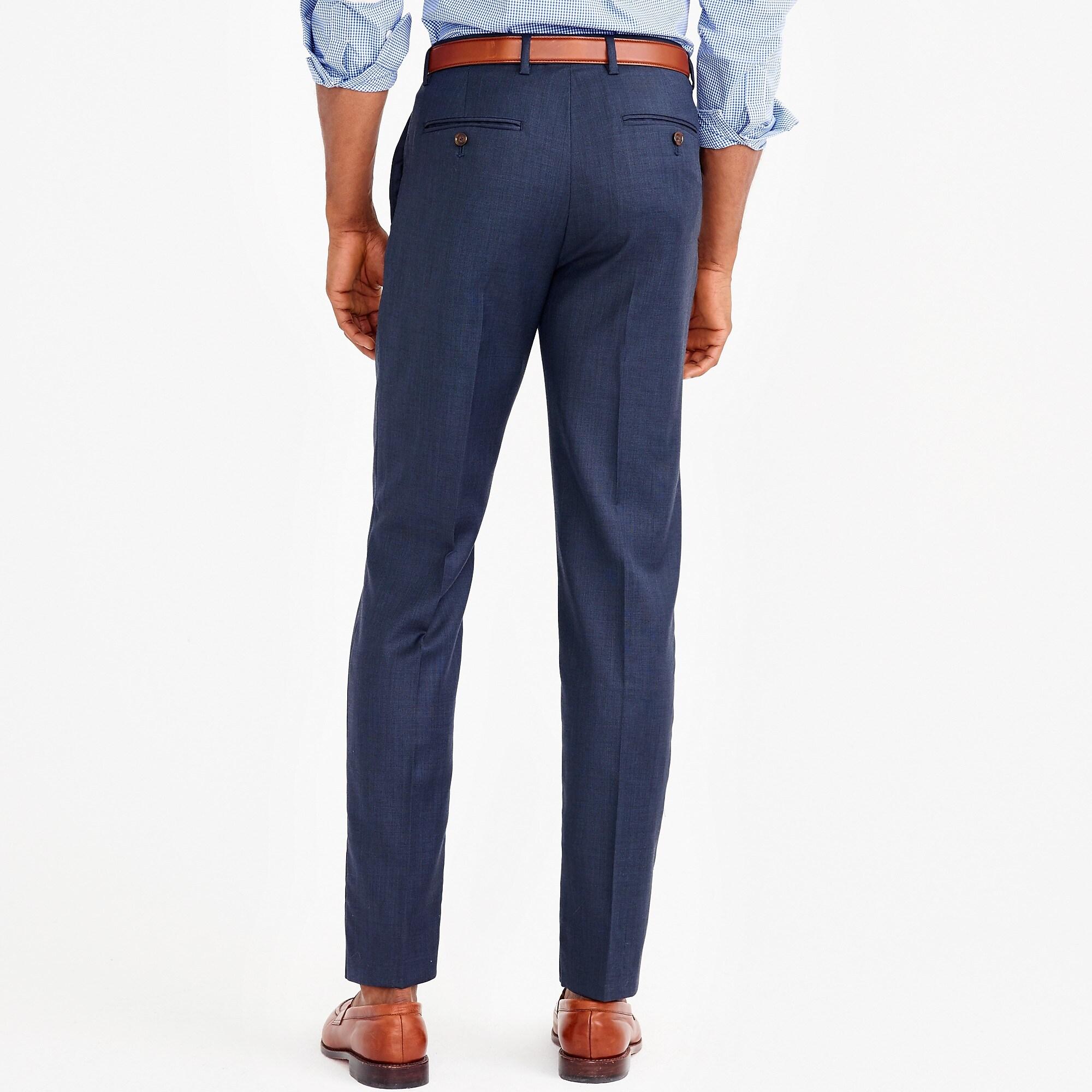 J.Crew Classicfit Thompson Suit Pant In Worsted Wool in Navy (Blue