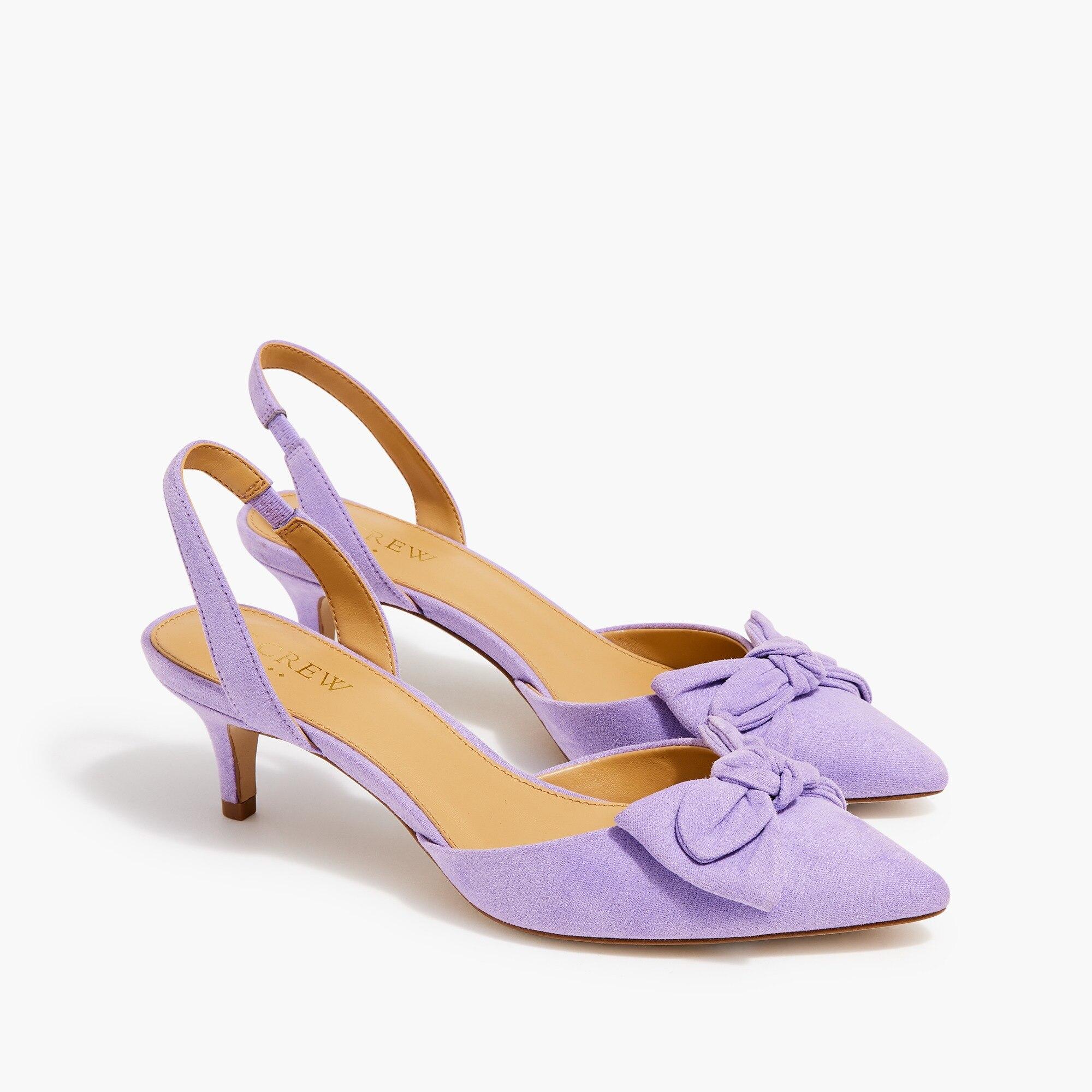 bow kitten heels