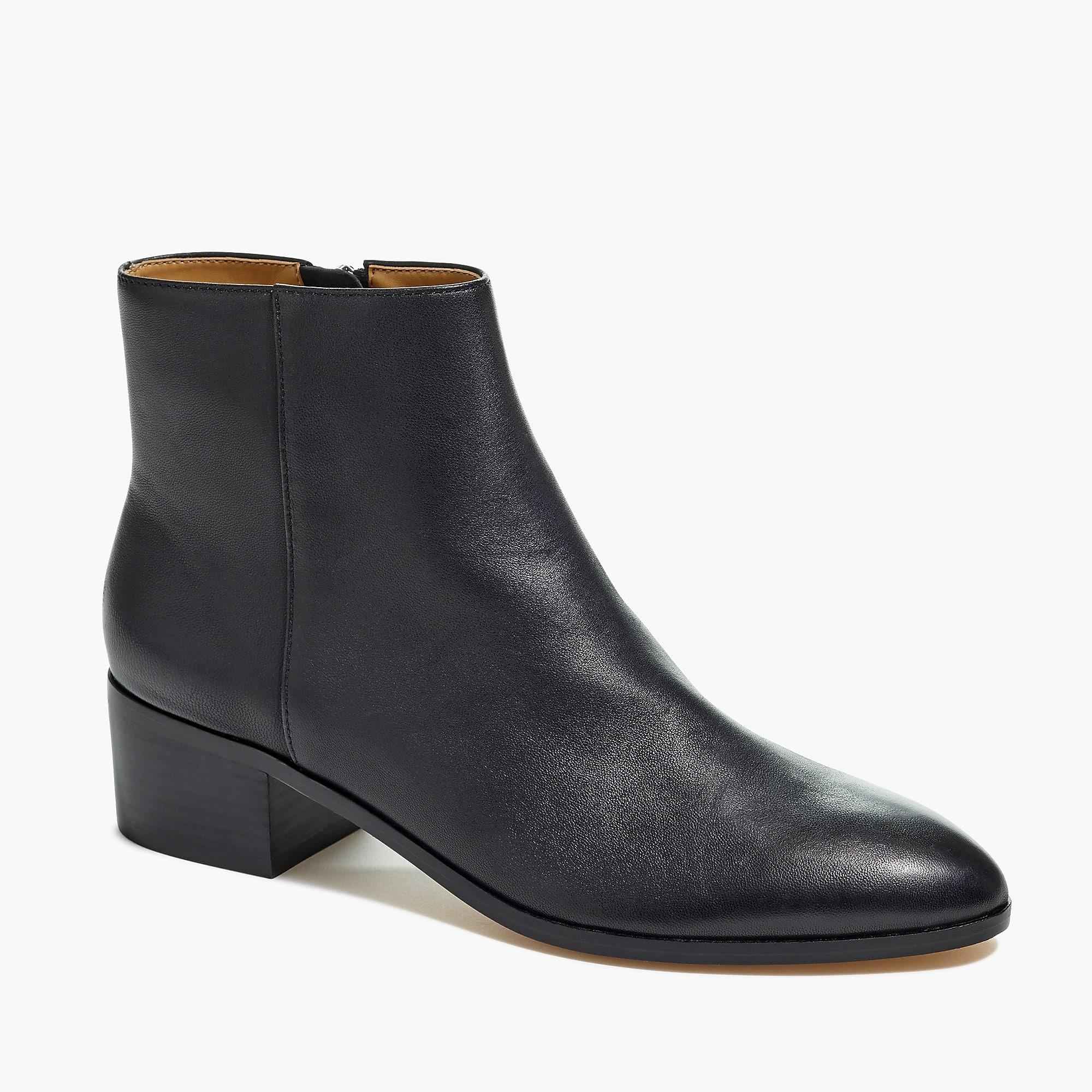 j crew leather western boots