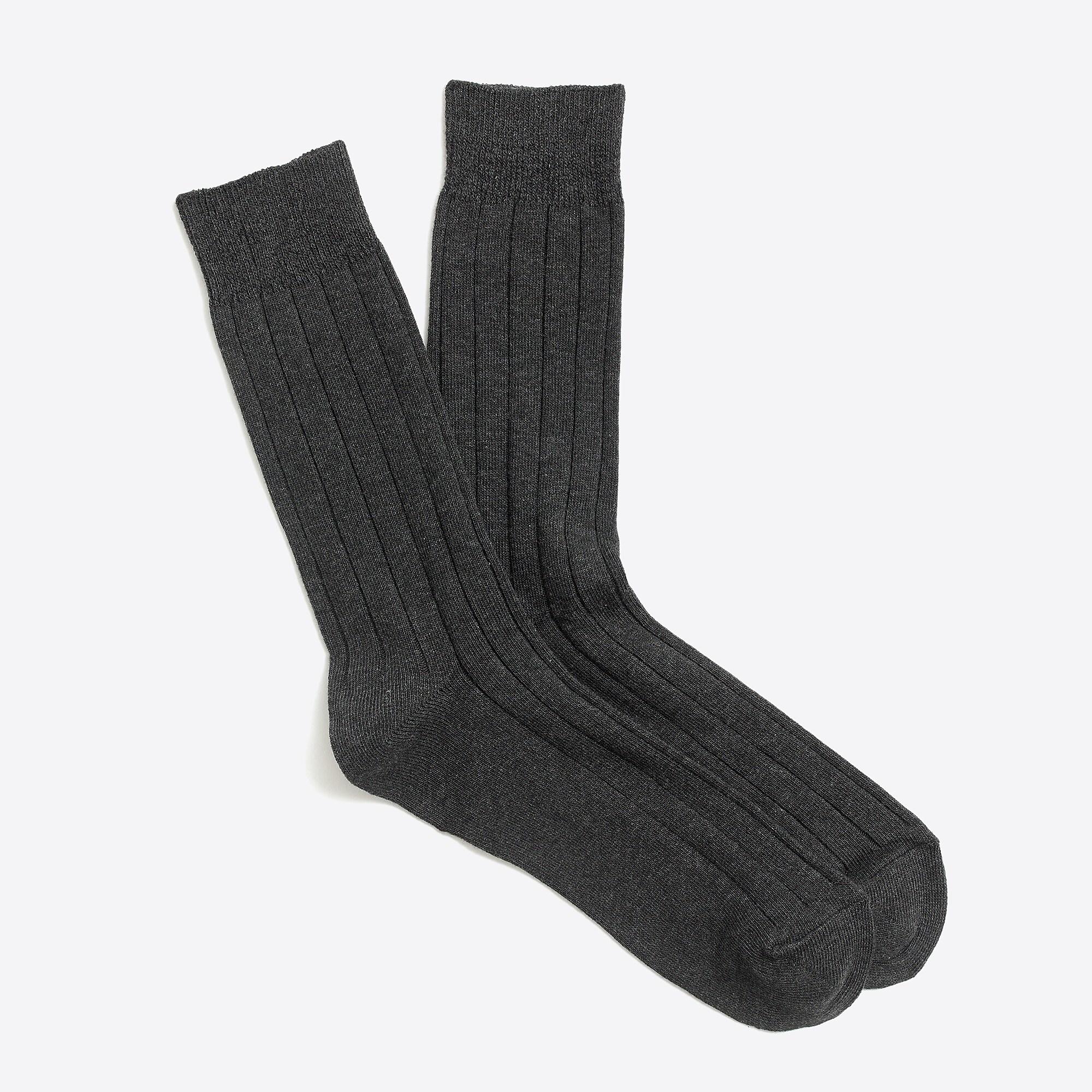 J.Crew Cotton Basic Crew Socks in Gray for Men - Lyst