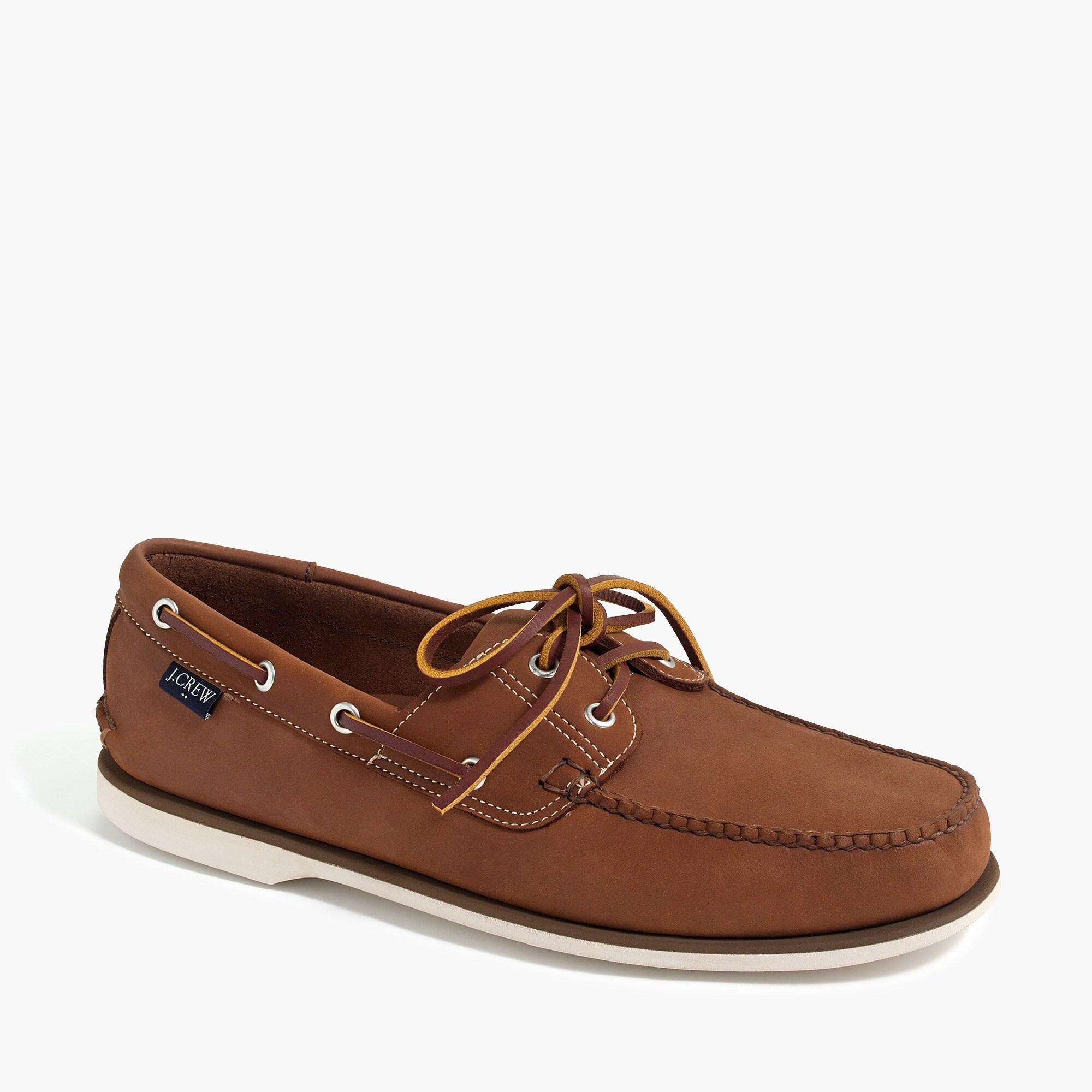 J.Crew Classic Leather Boat Shoes in Vintage Cognac (Brown) for Men - Lyst