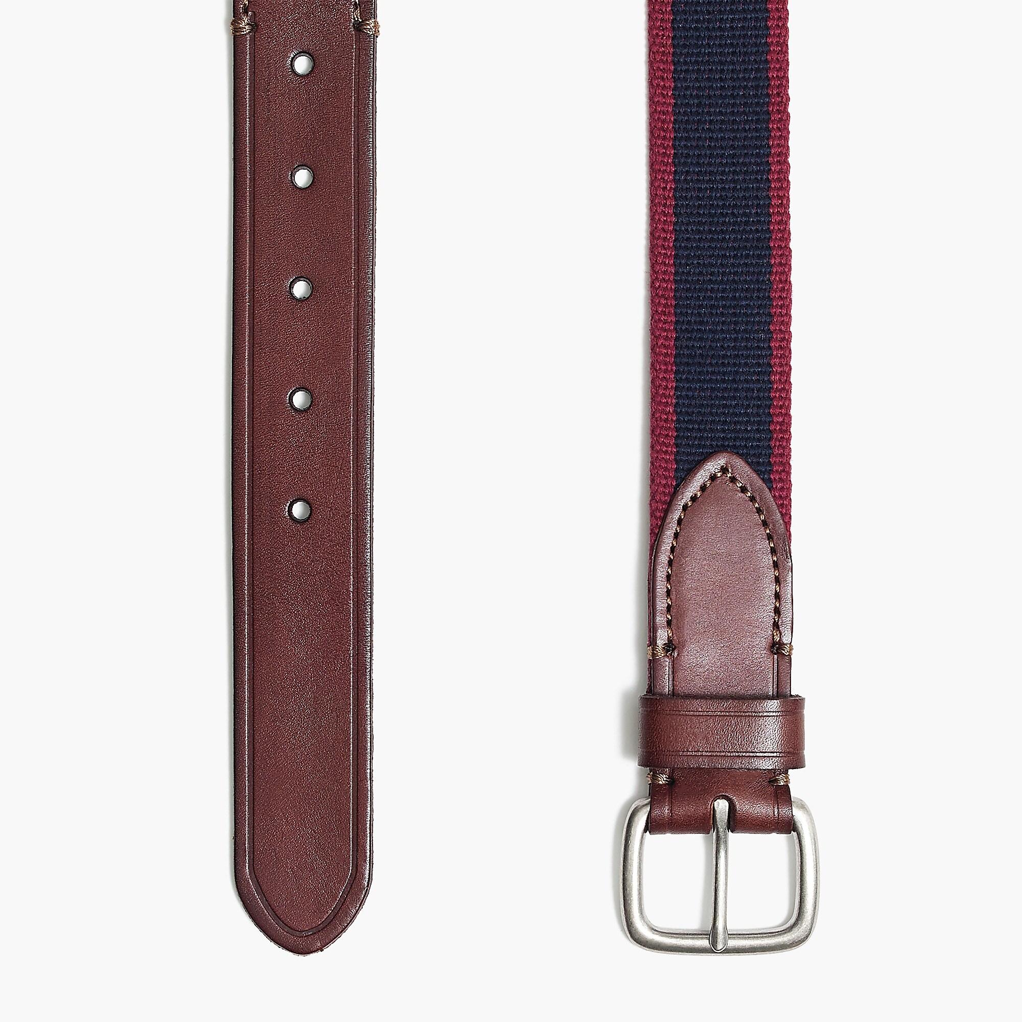 J.Crew Cotton Striped Fabric Belt for Men Lyst