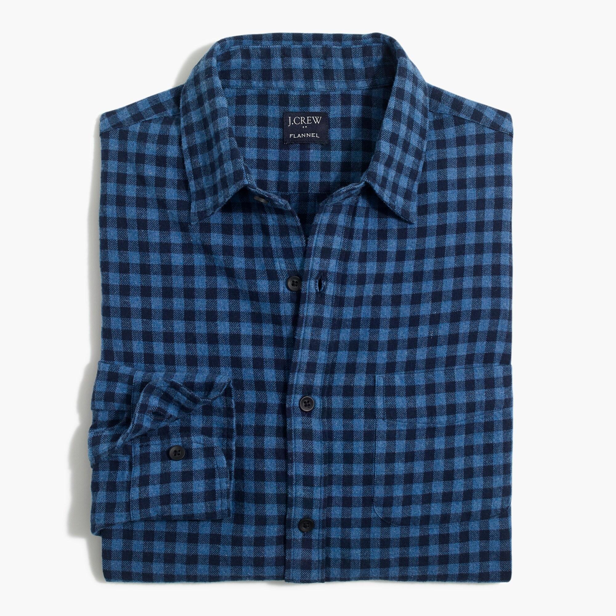 J.Crew Buffalo-check Tall Flannel Shirt in Blue for Men - Lyst