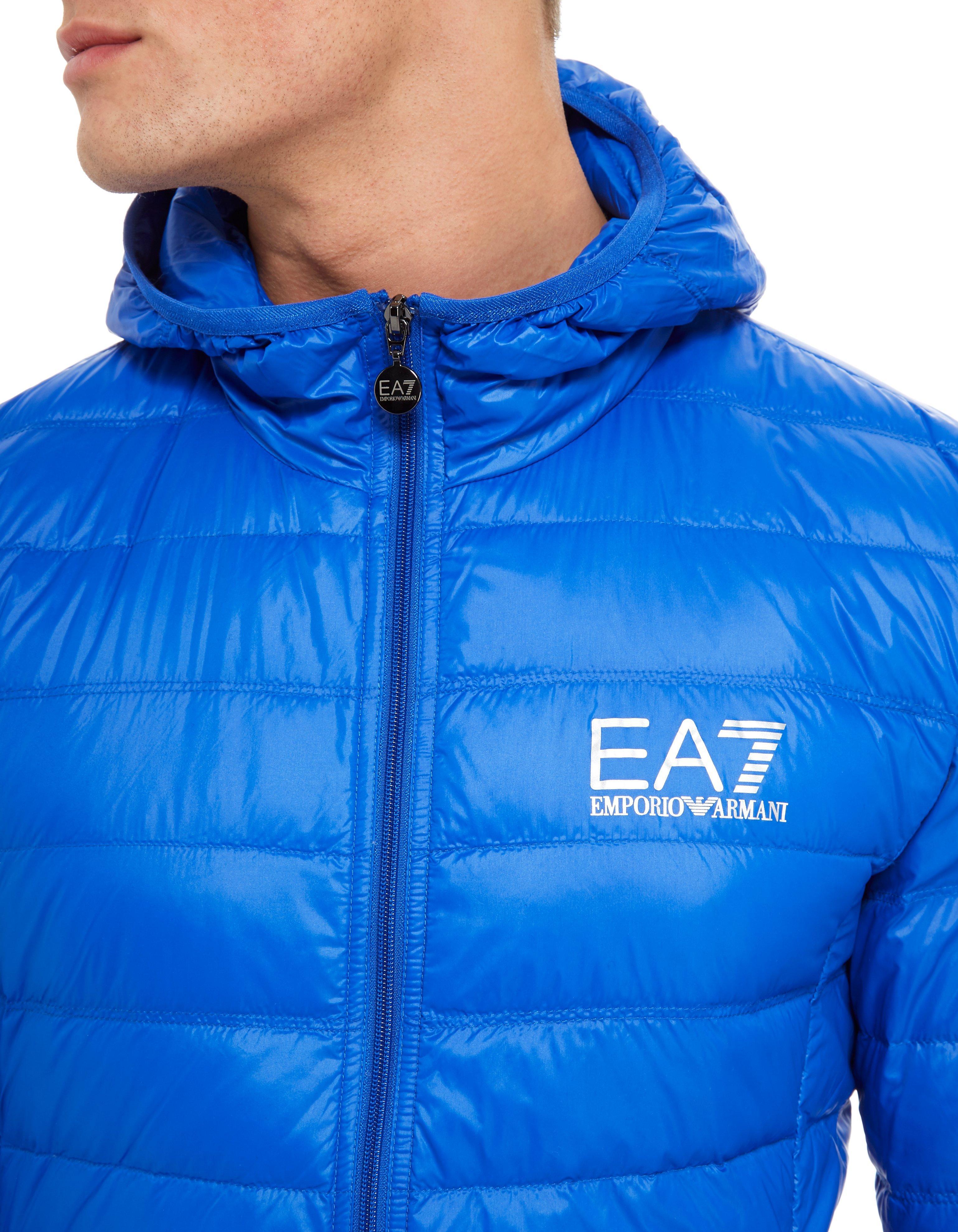 EA7 Synthetic Core Bubble Jacket in Blue for Men - Lyst
