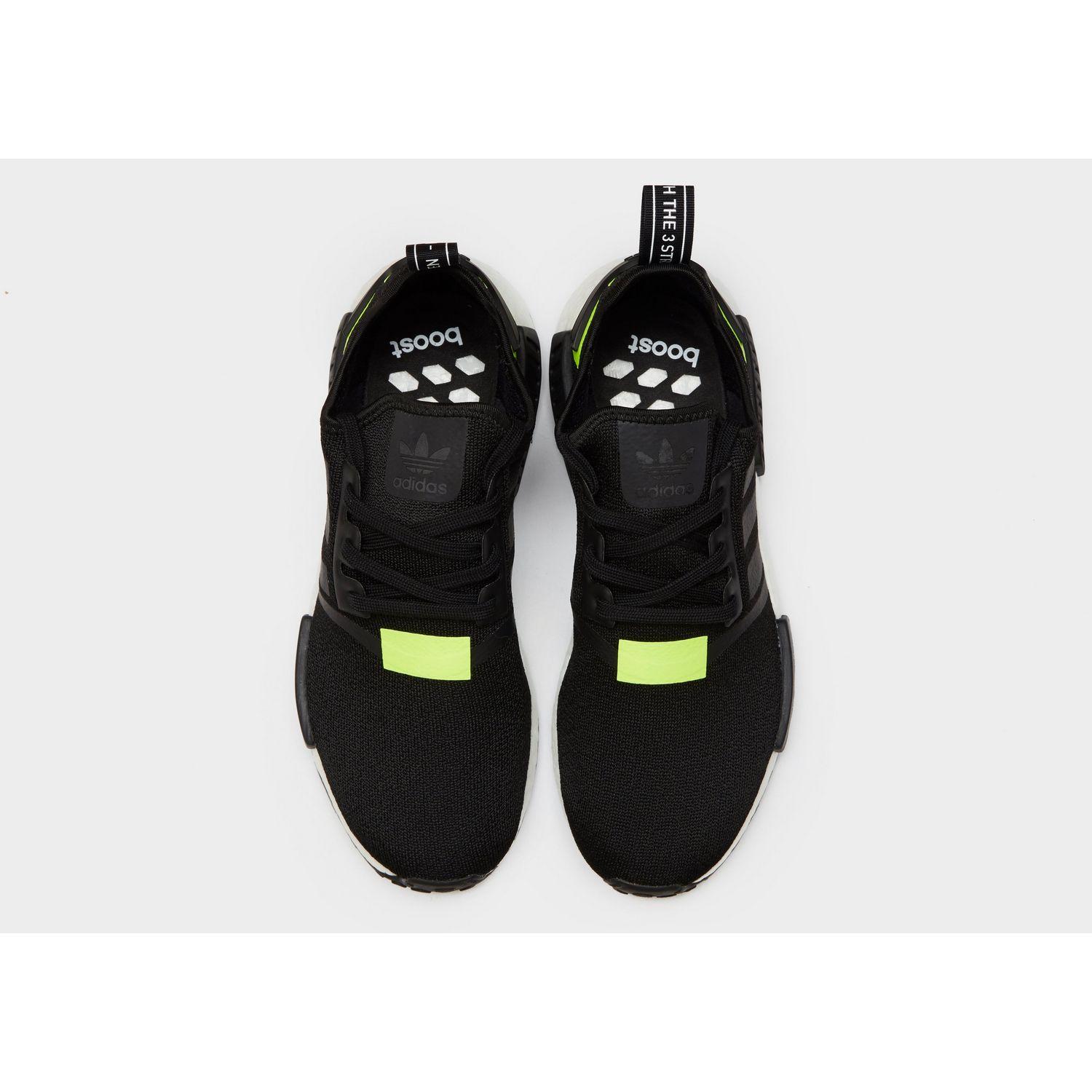 adidas nmd r1 black and green