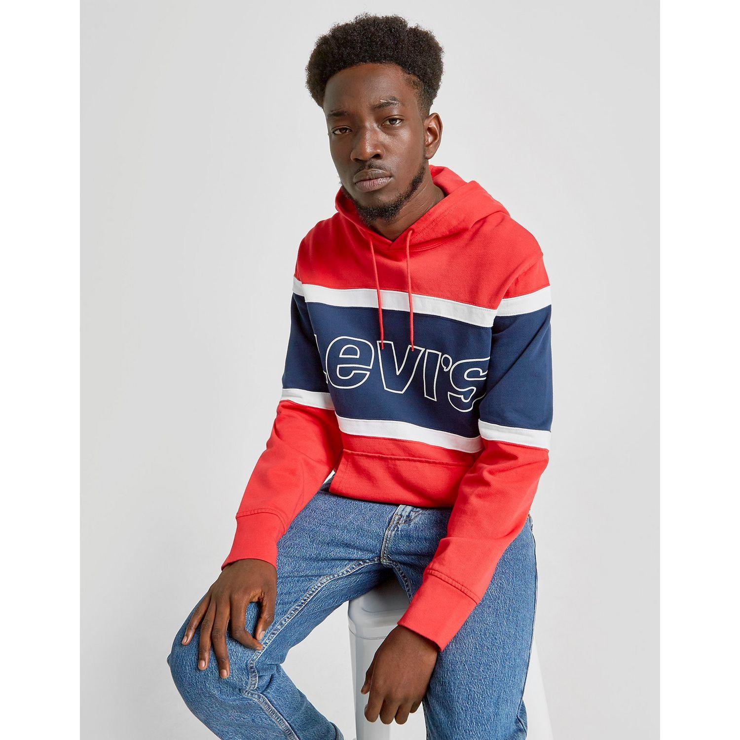 levis colour block hoodie