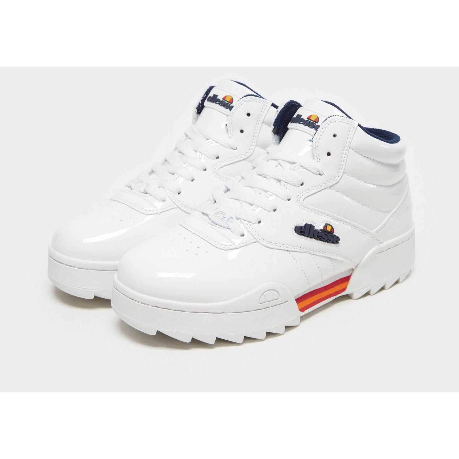 Ellesse Leather Plativo Mid in White 