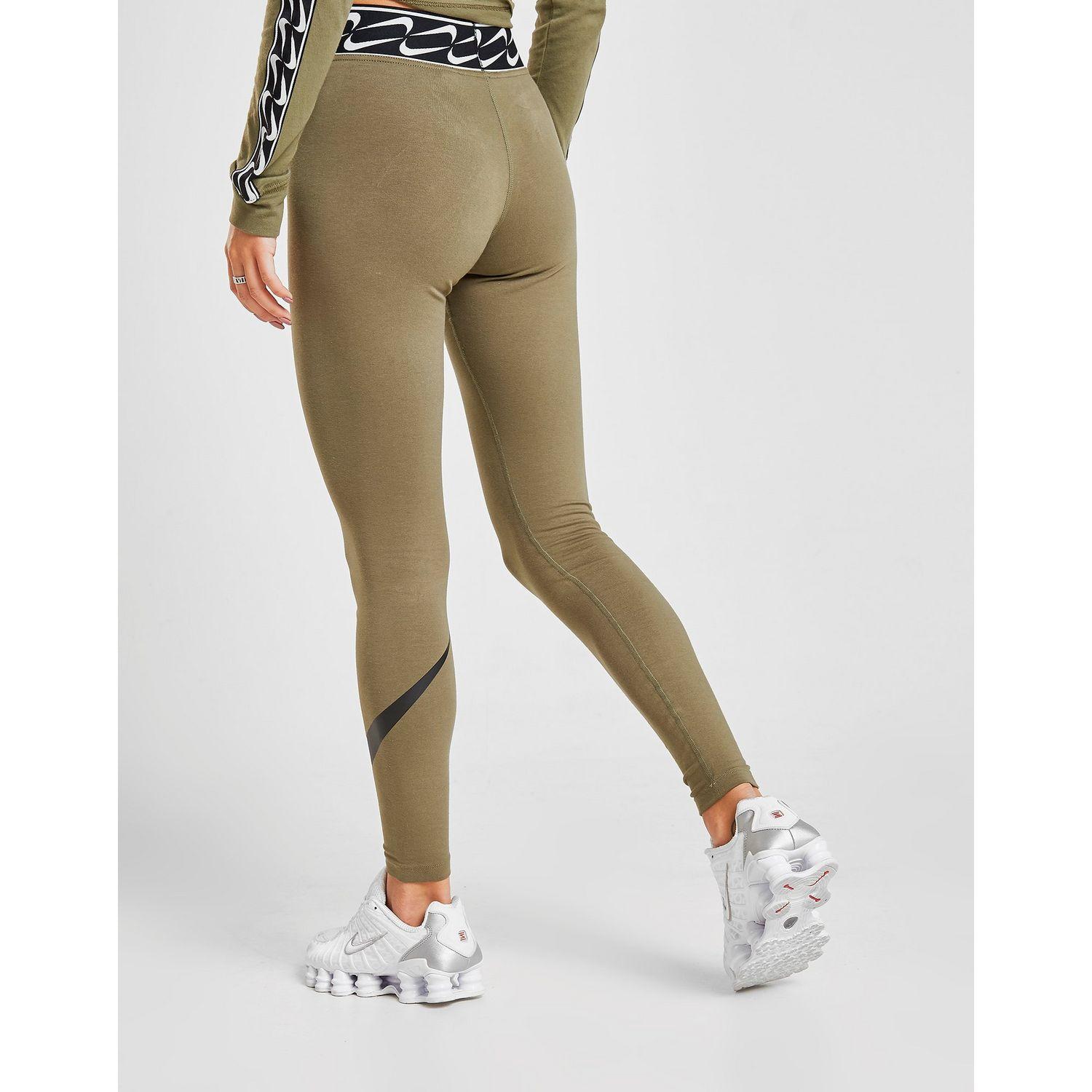 nike leggings swoosh logo