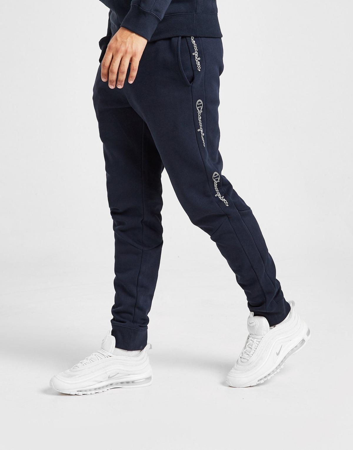 Champion Cotton Tape Joggers in Navy (Blue) for Men - Lyst