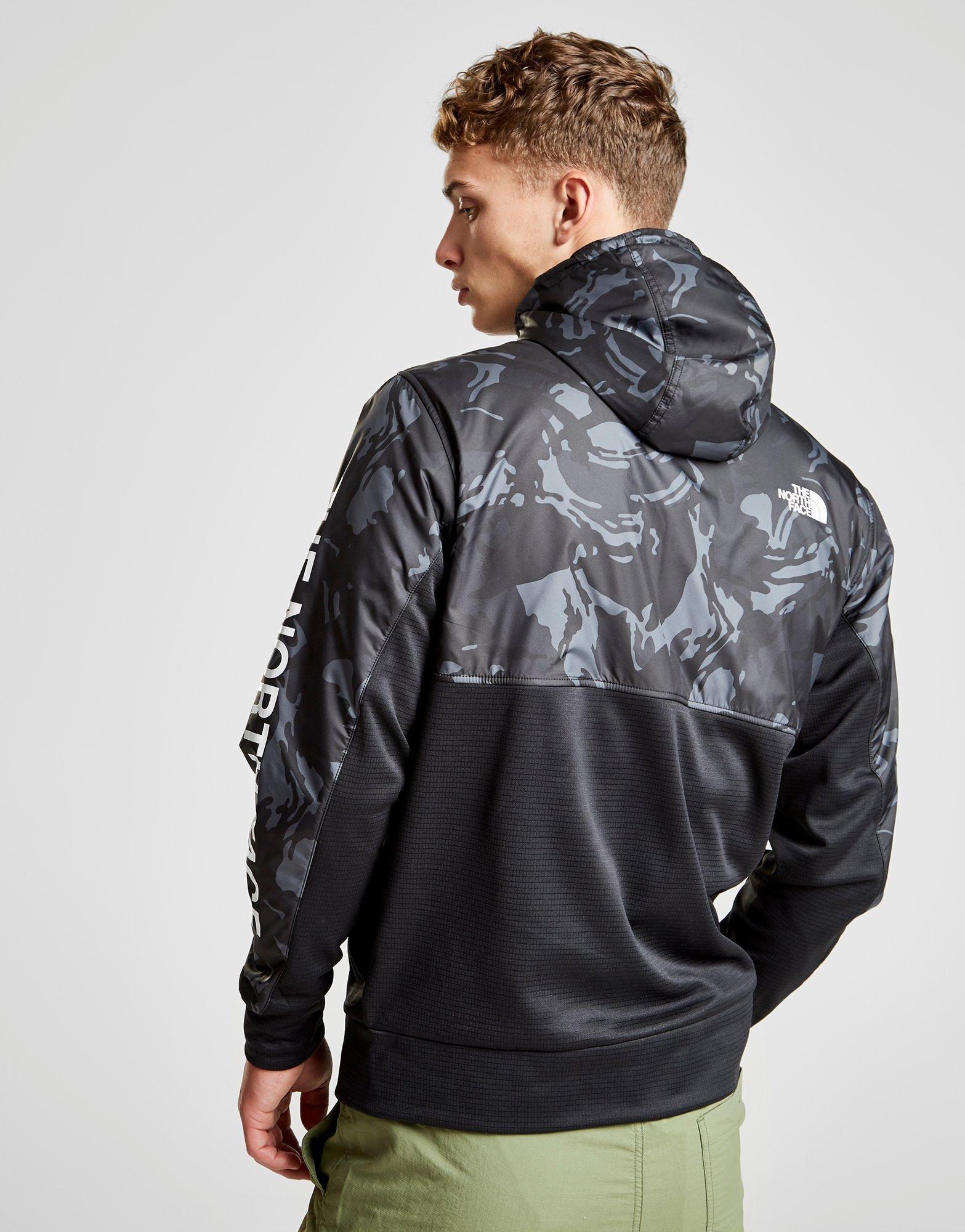 the north face train n logo full zip hooded jacket