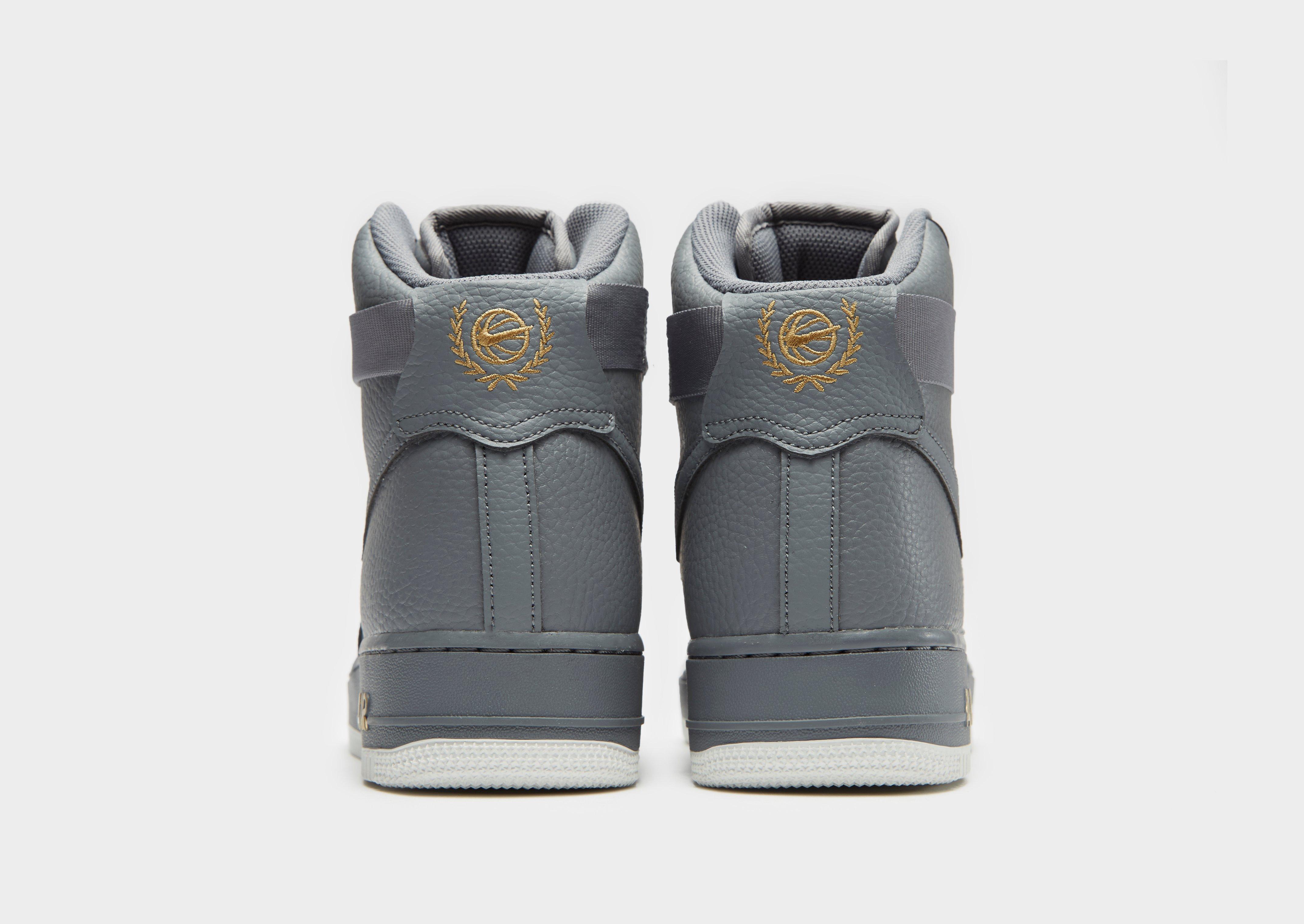 Nike Leather Air Force 1 High in Grey (Gray) for Men - Lyst