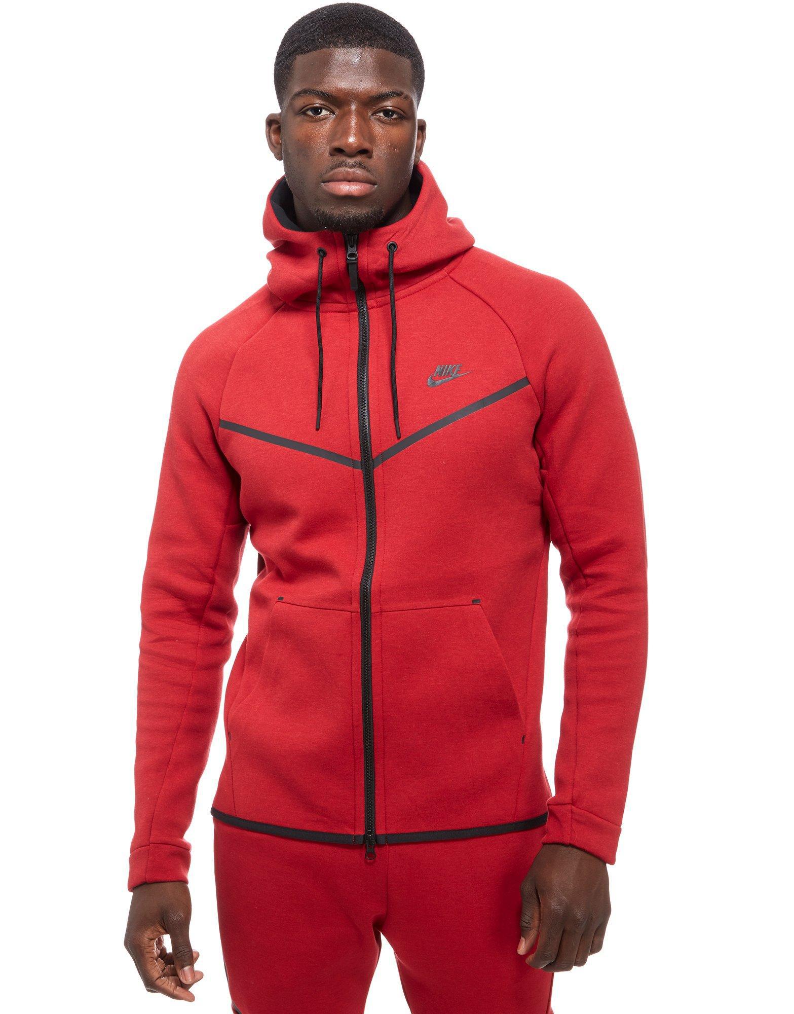 mens nike tracksuit red