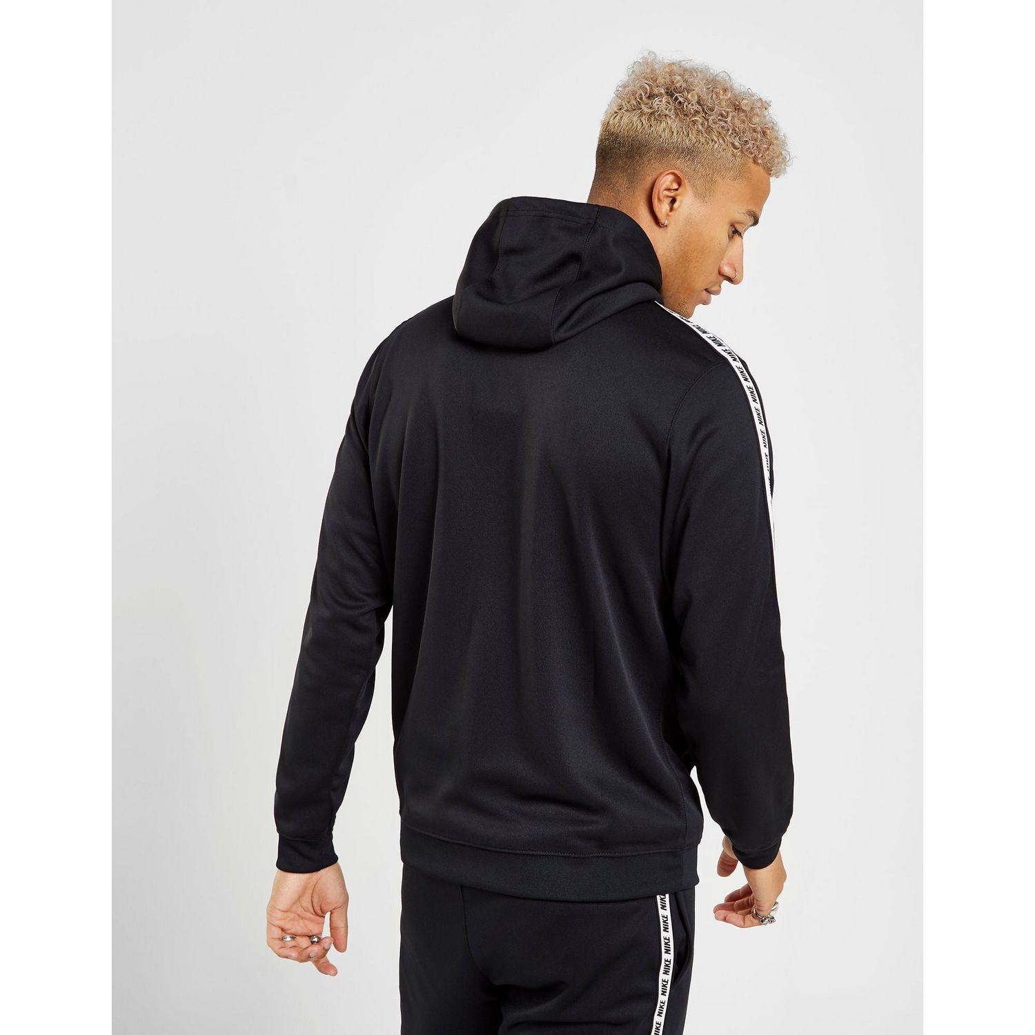 nike repeat tape full zip hooded top