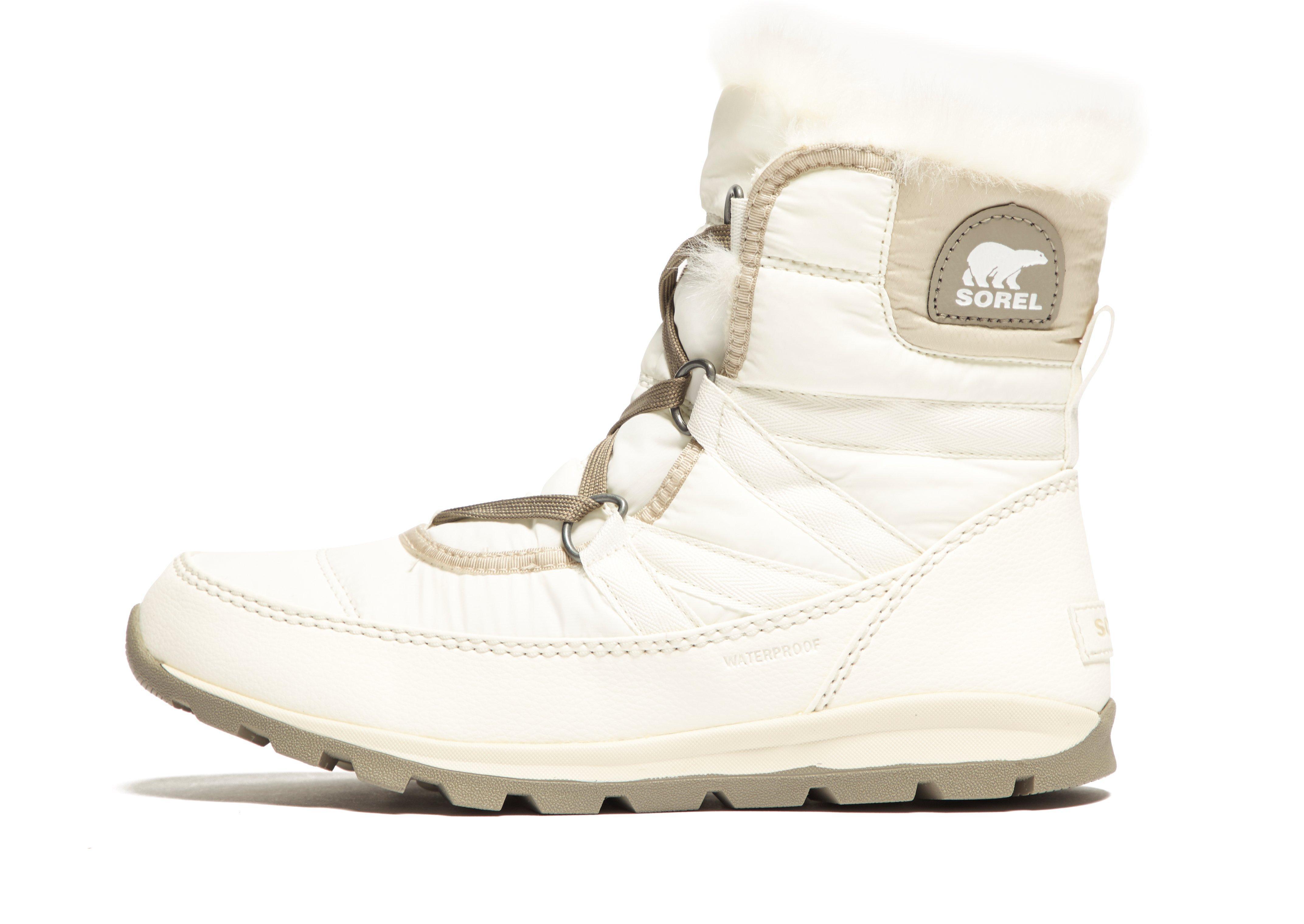 sorel whitney short lace white