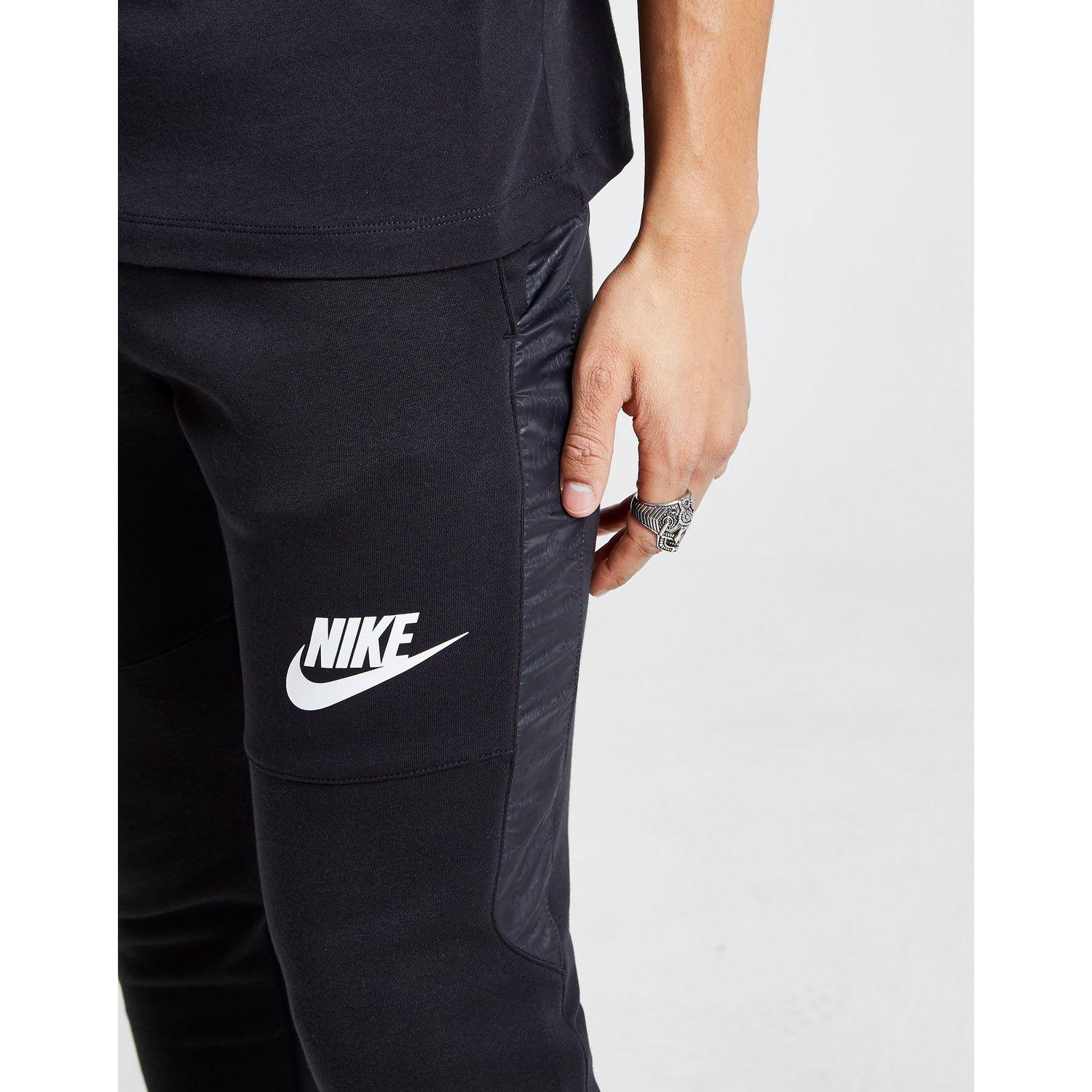 Nike Hybrid Fleece Joggers in Black for Men - Lyst