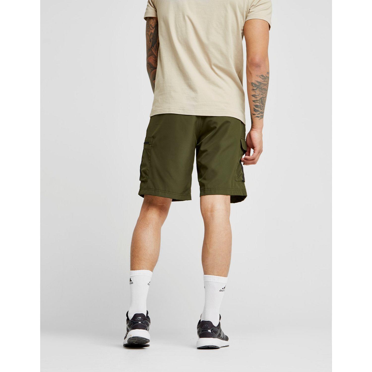 adidas cargo shorts green