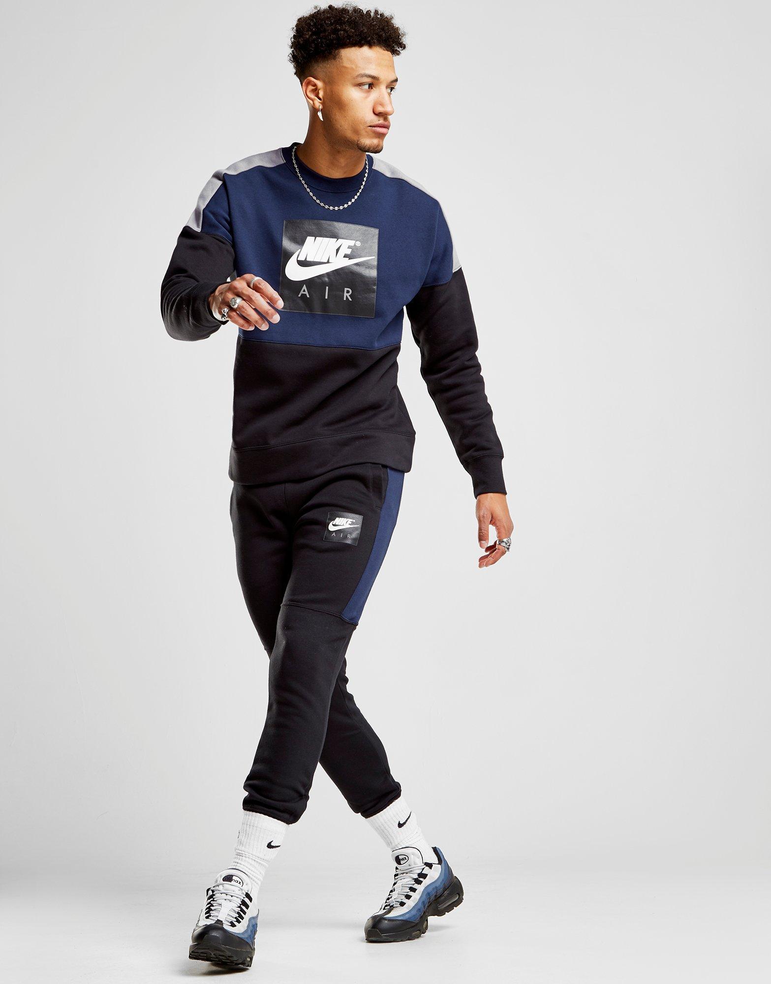 Nike Air Fleece Pants in Black/Navy 