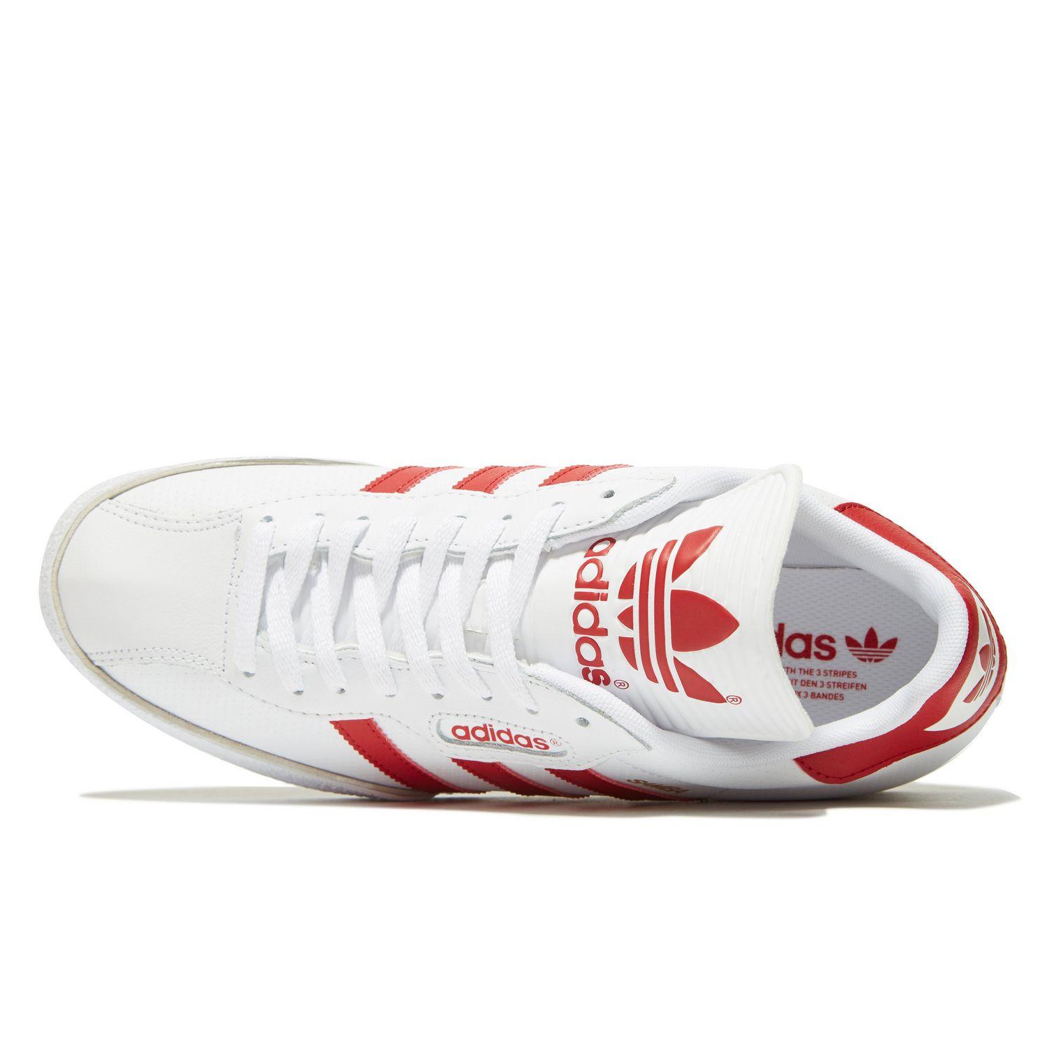 adidas originals samba super white and red