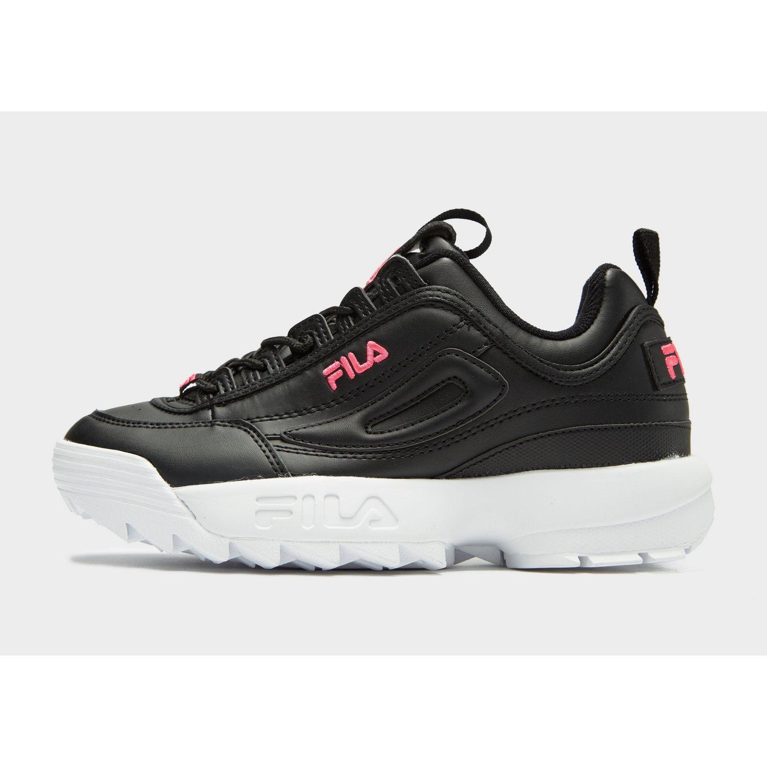 fila disruptor black and pink
