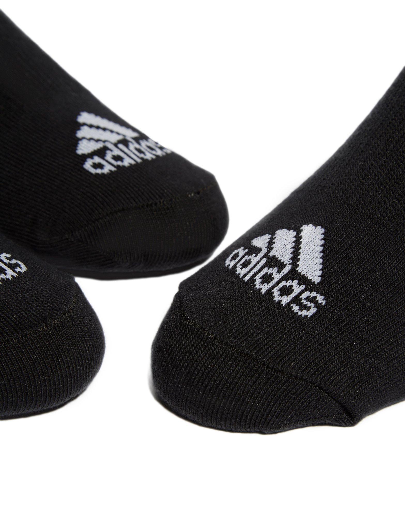 adidas Synthetic 3 Pack Invisible Socks in Black for Men Lyst