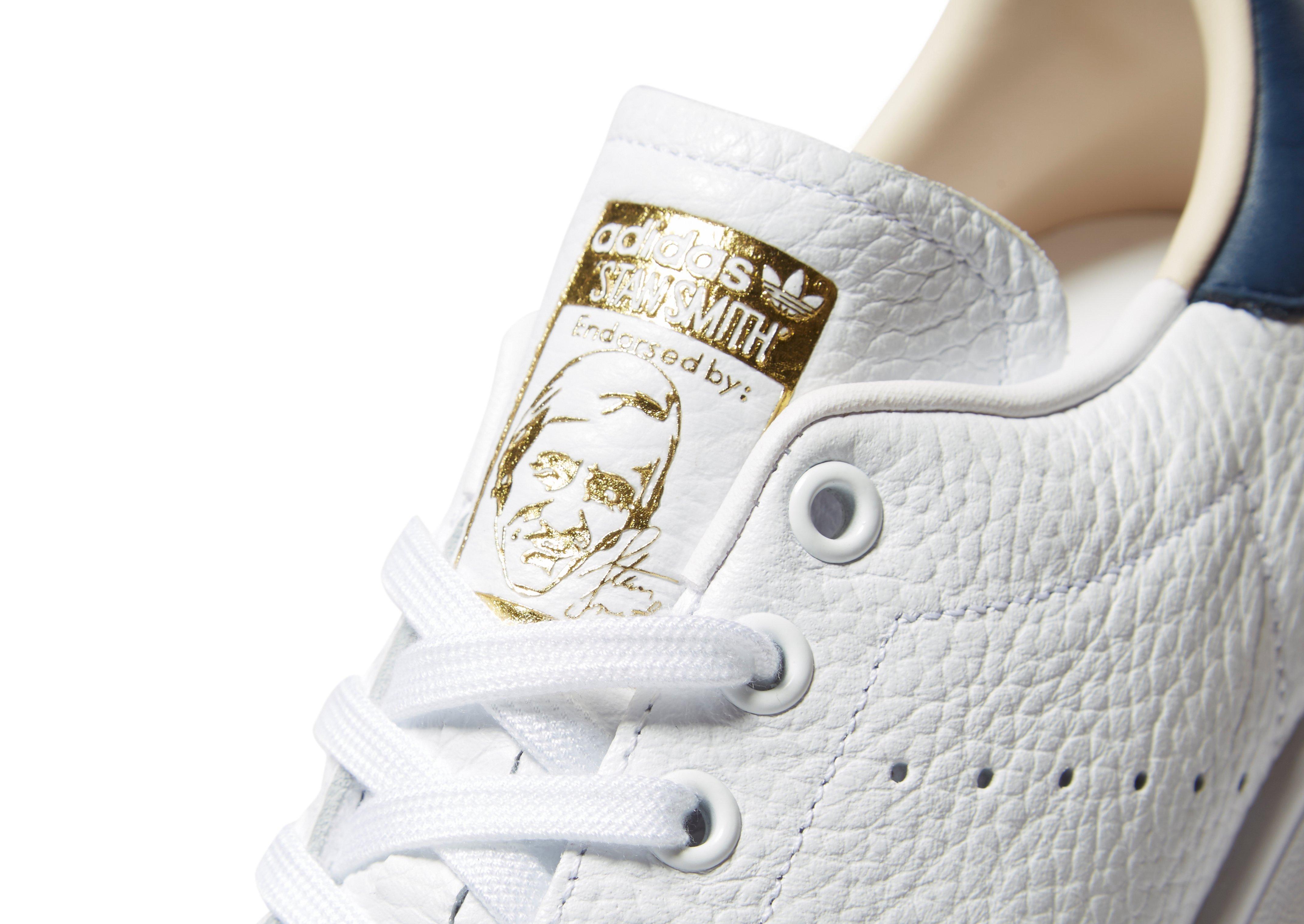 adidas stan smith blue gold