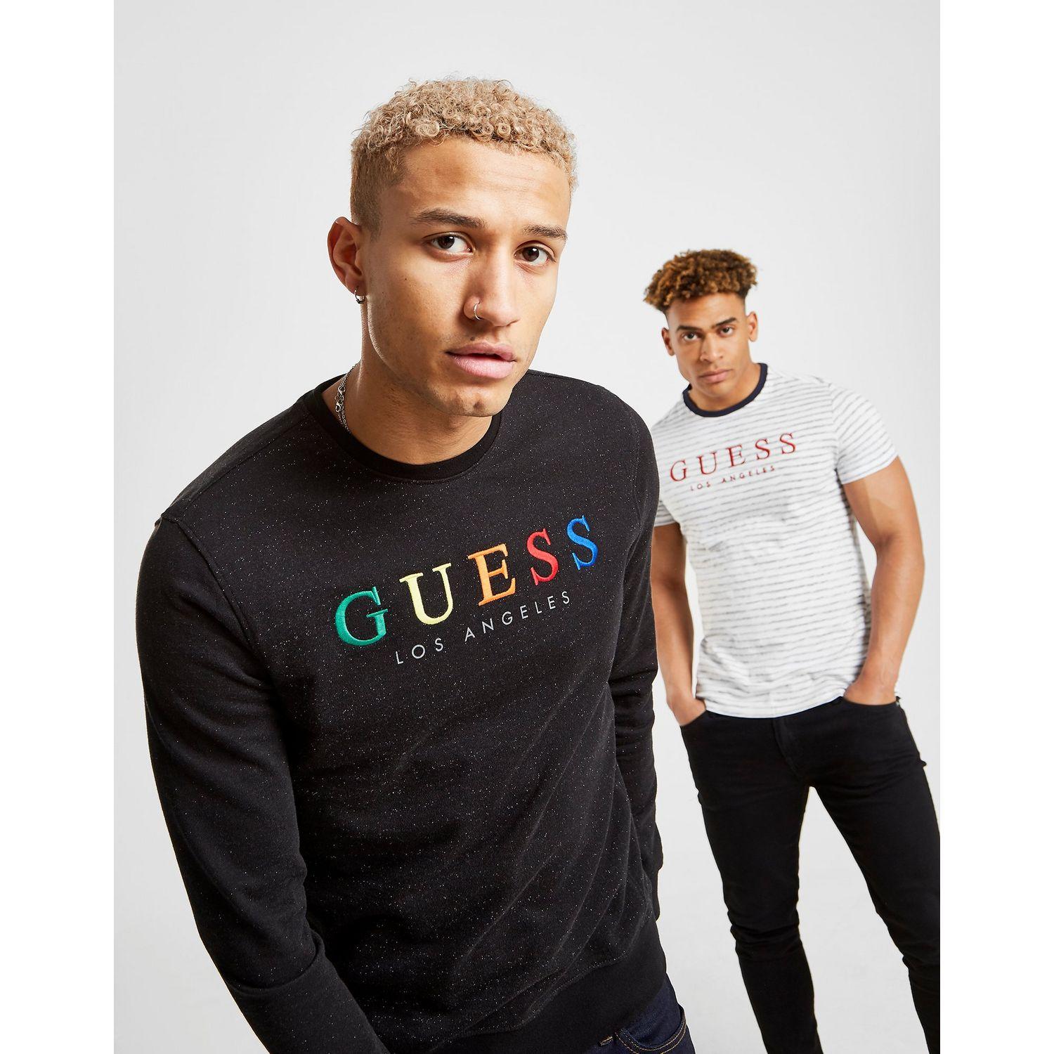 guess rainbow sweatshirt