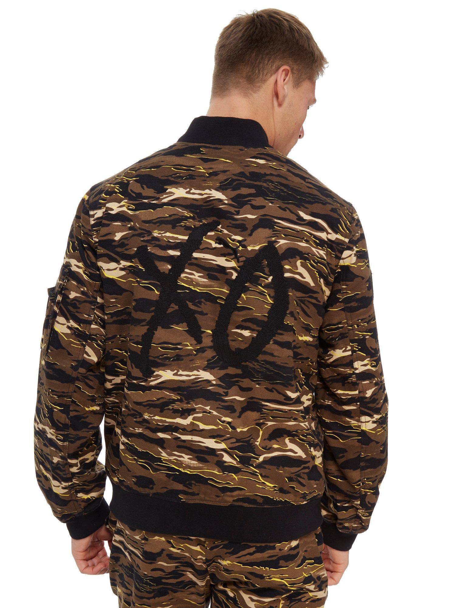 puma xo camo bomber