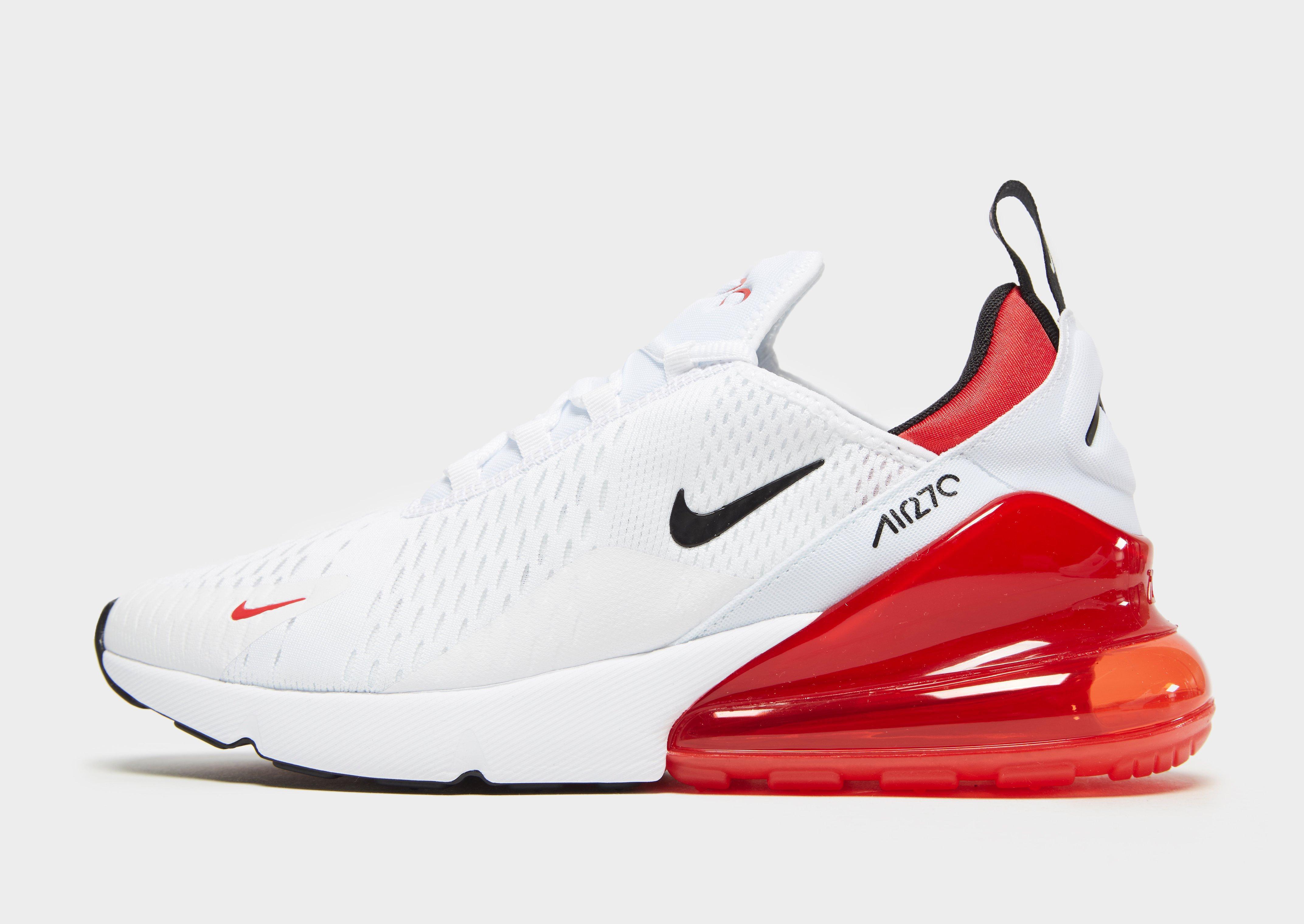 nike 270s red and white