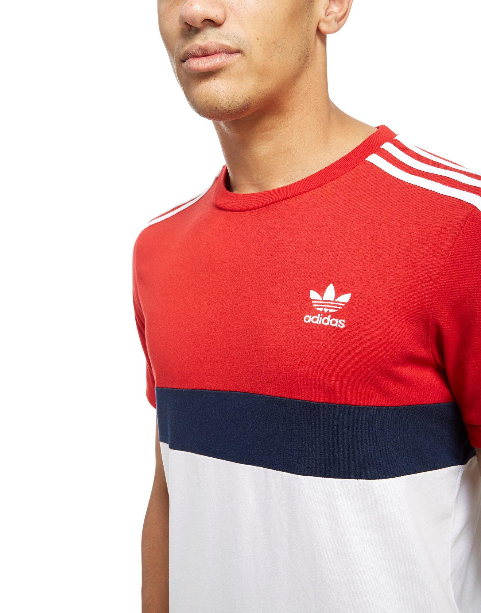 adidas Originals Synthetic California 2 T-shirt in Red/White (Red ... adidas Originals Synthetic California 2 T-shirt in Red/White (Red ...