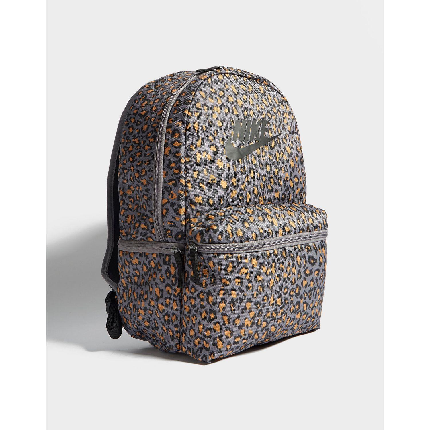 nike heritage backpack leopard print