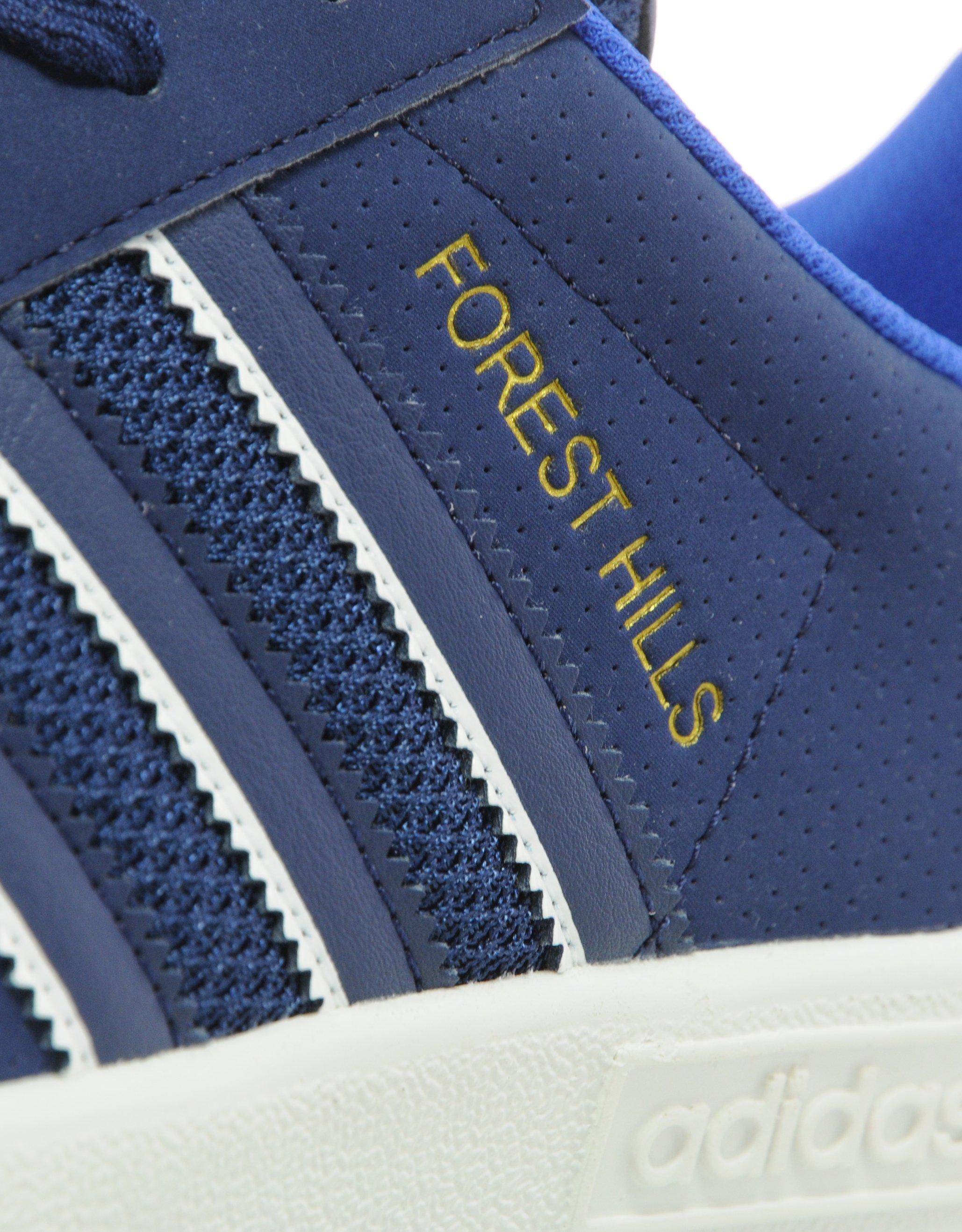 adidas forest hills white blue