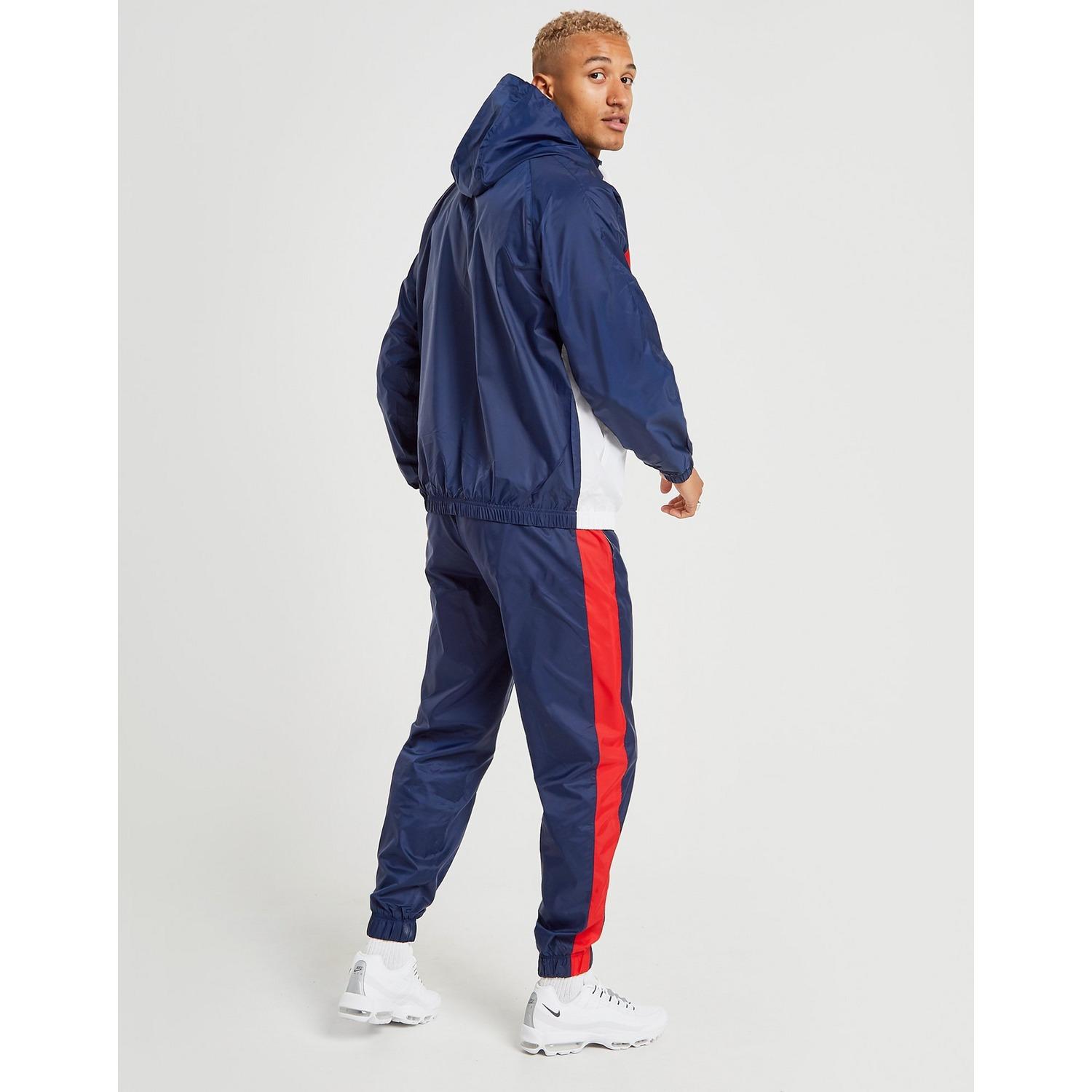 blue red and white nike sweatsuit