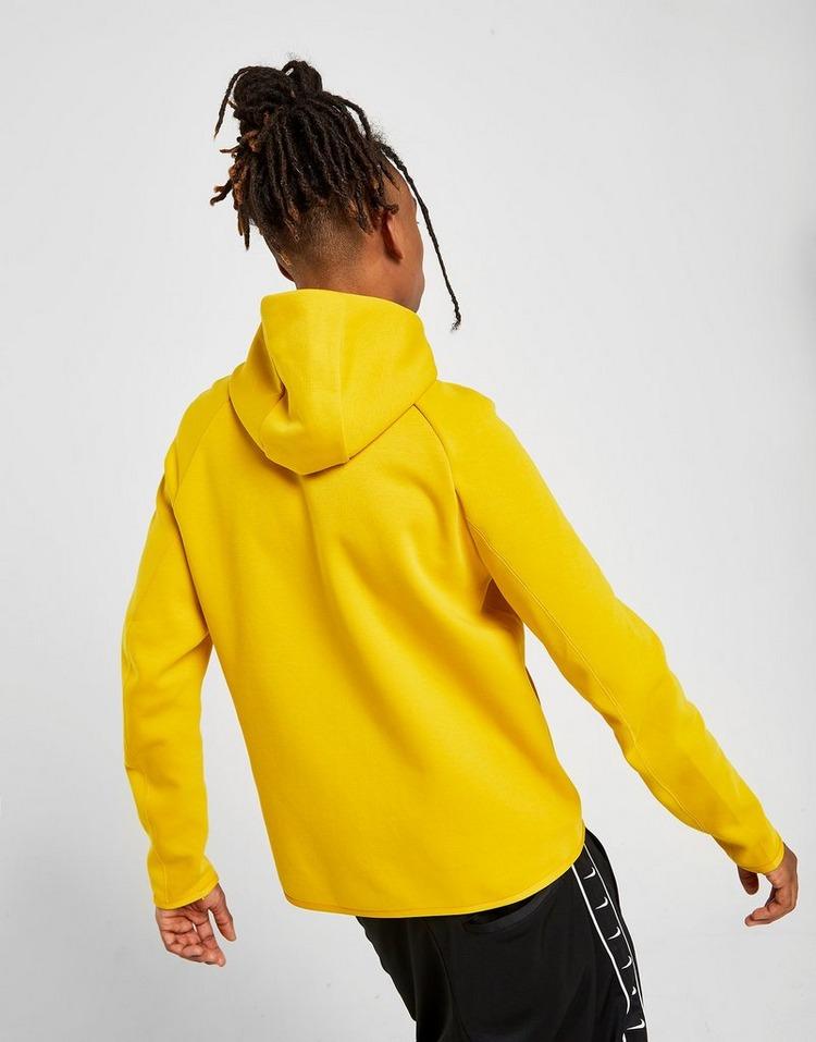 nike tech fleece hoodie yellow