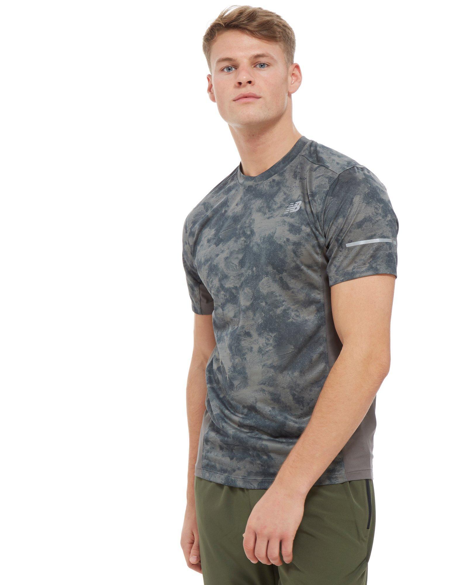 New Balance Synthetic Camo T-shirt in Green for Men - Lyst