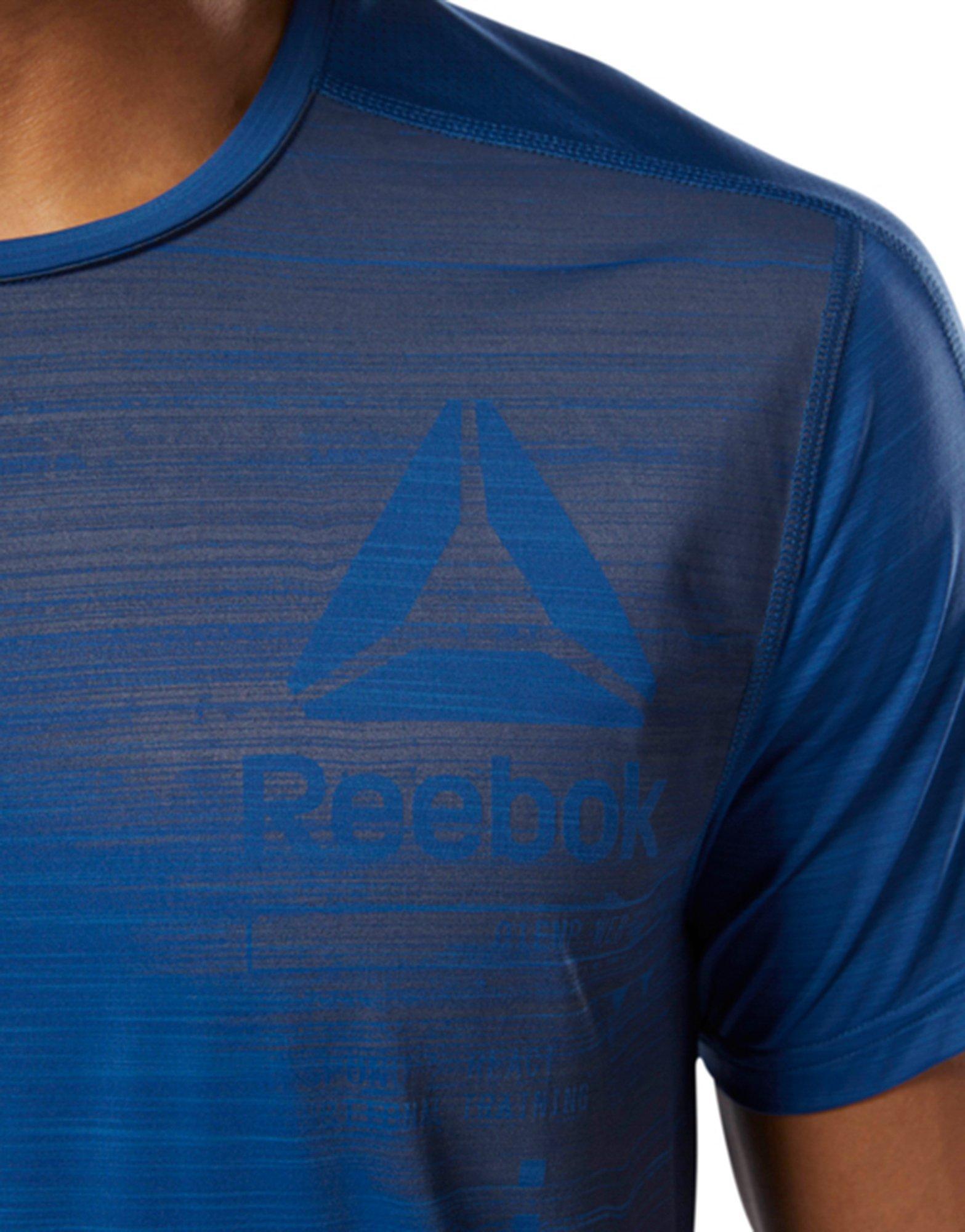 Reebok Ac Graphic Move Tee 2 in Blue for Men - Lyst