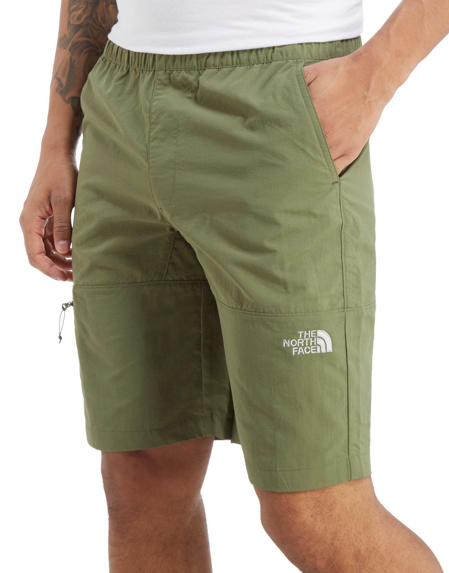 green north face shorts