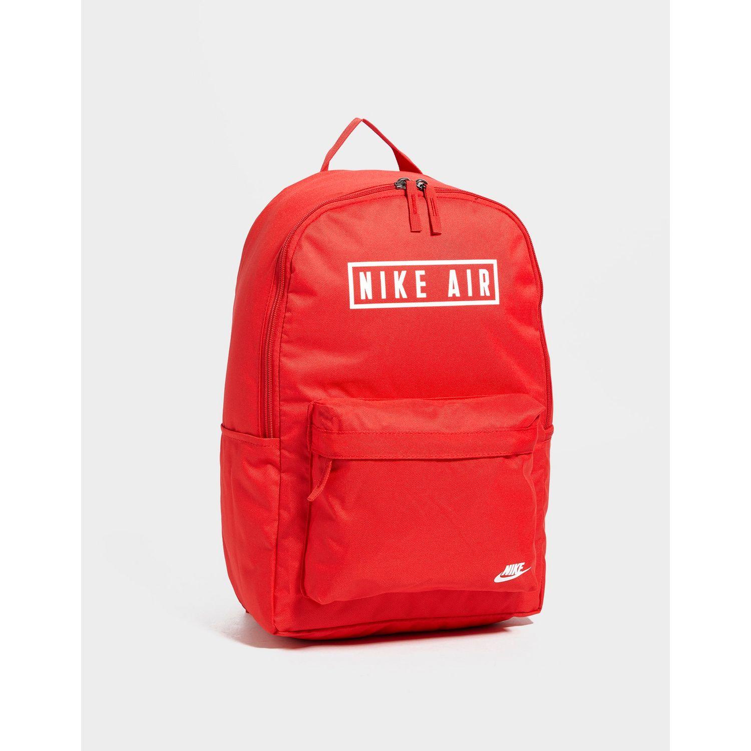 nike red white and blue backpack