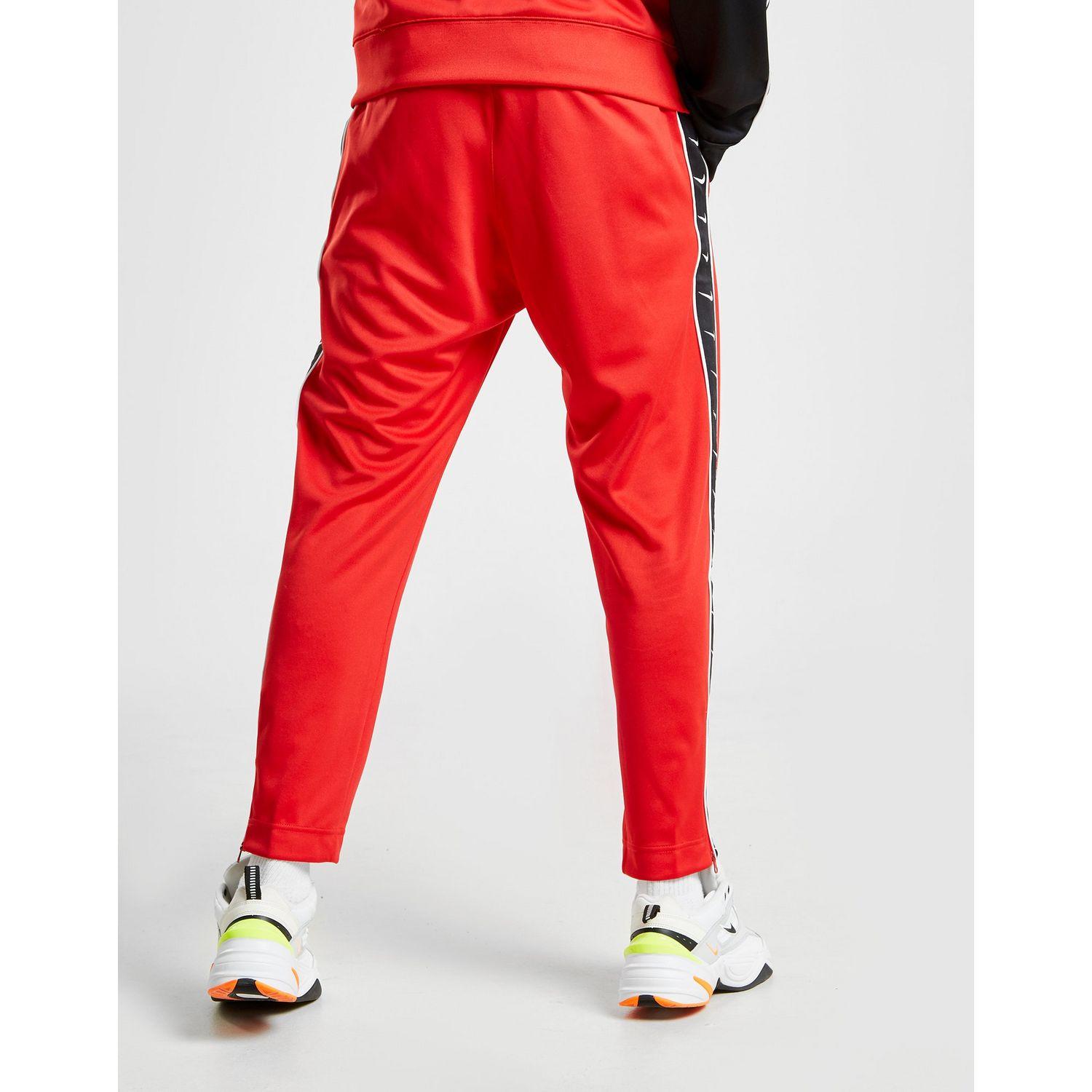 Nike Synthetic Tape Track Pants in Red/Black/White (Red) for Men - Lyst