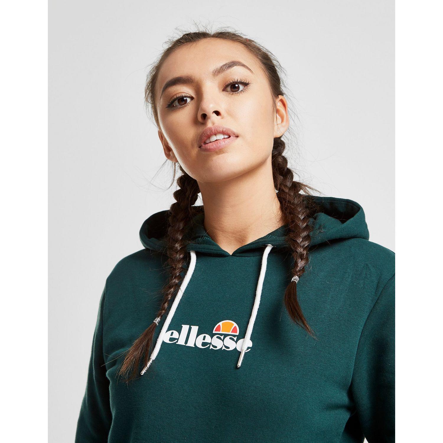 ellesse tape crop hoodie