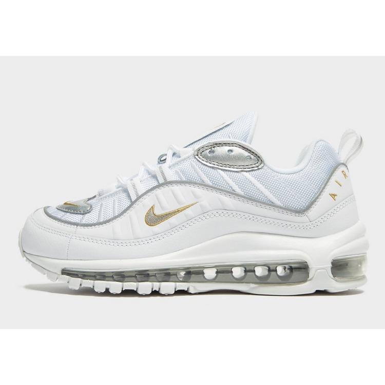 air max 98 gold white