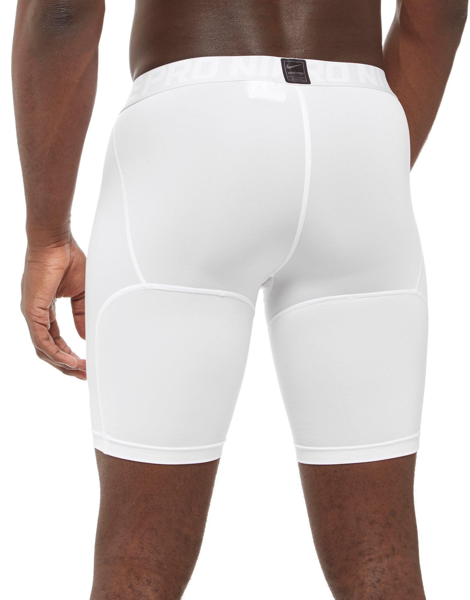Nike Synthetic Pro Compression 6" Shorts in White for Men Lyst