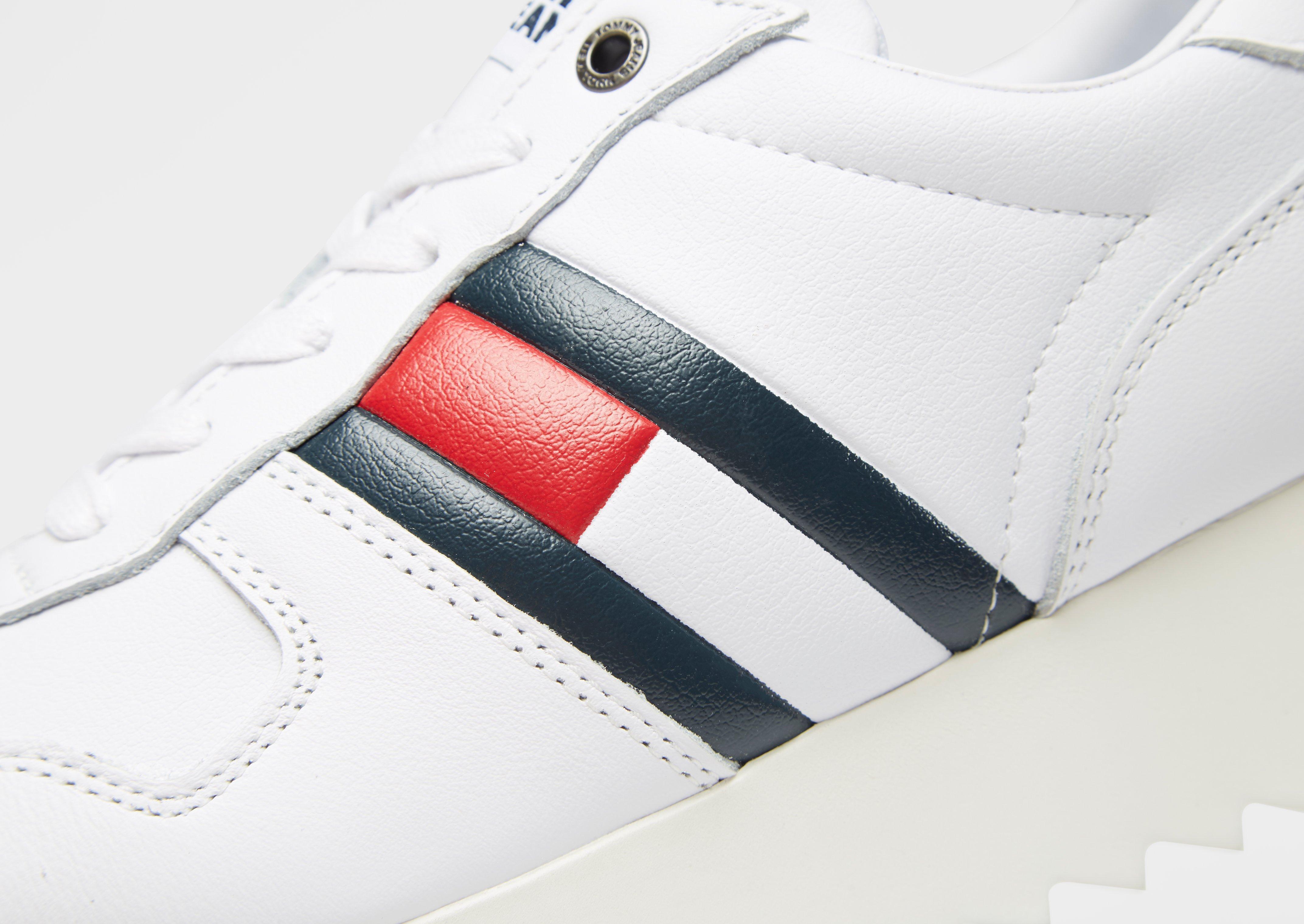tommy hilfiger white high cleated sneaker trainers