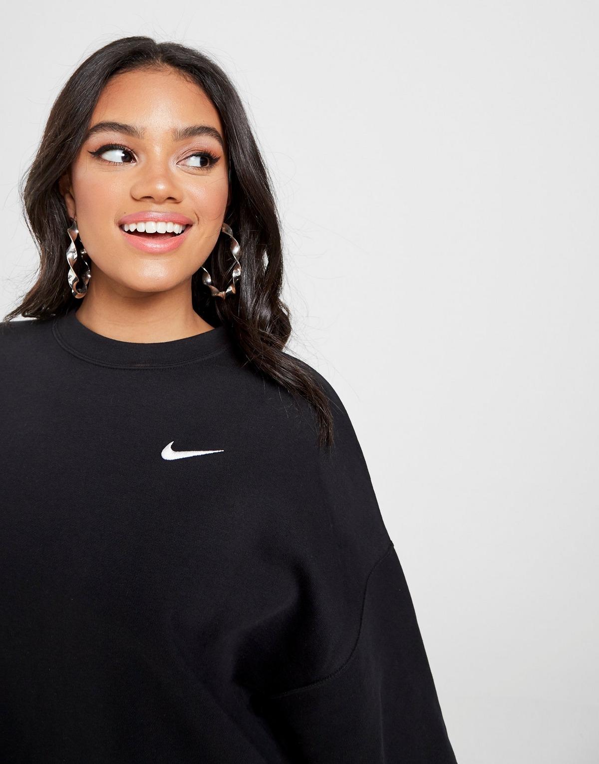 nike trend fleece oversized crew sweatshirt