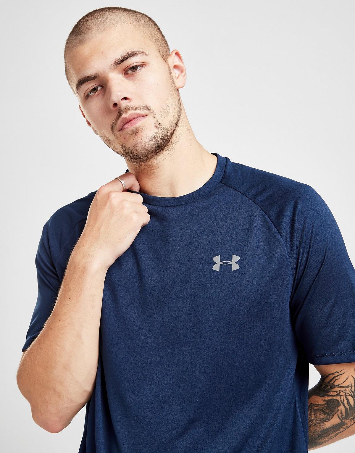 Under Armour Synthetic Tech Tshirt in Blue for Men Lyst