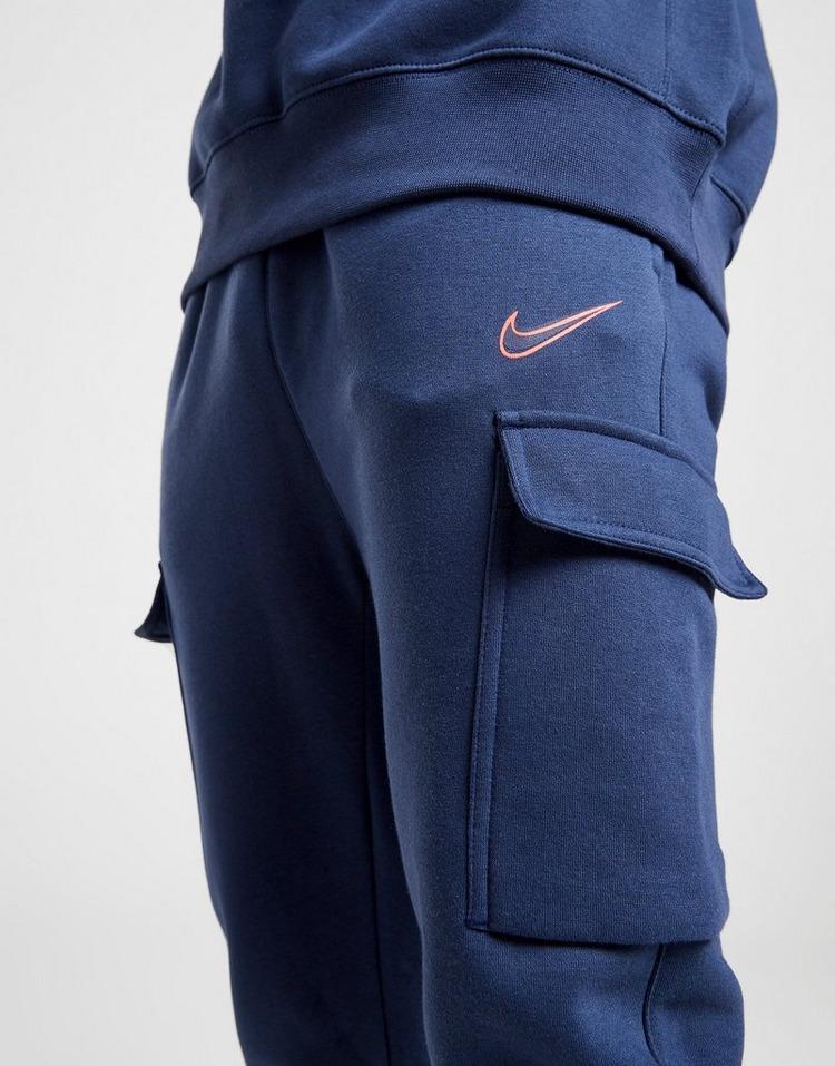 Nike Cotton Grid Cargo Pants in Navy 