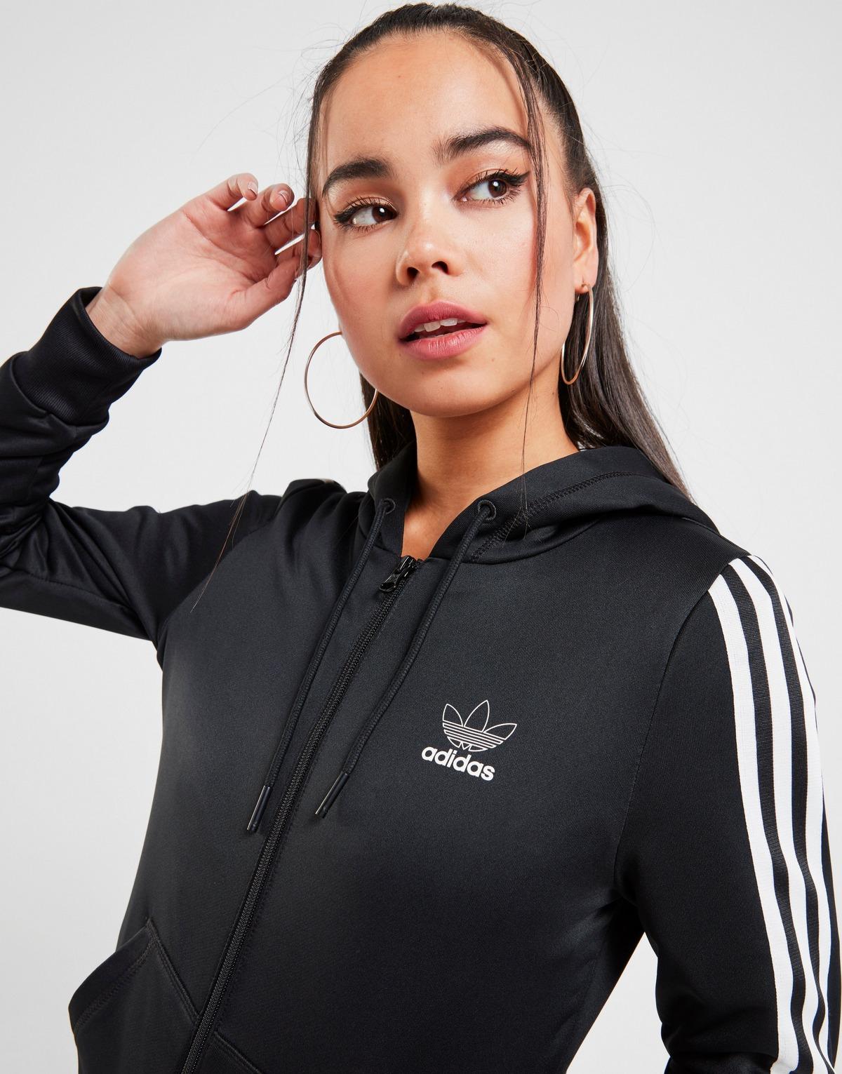 Adidas originals lock up poly full zip hoodie Clearance