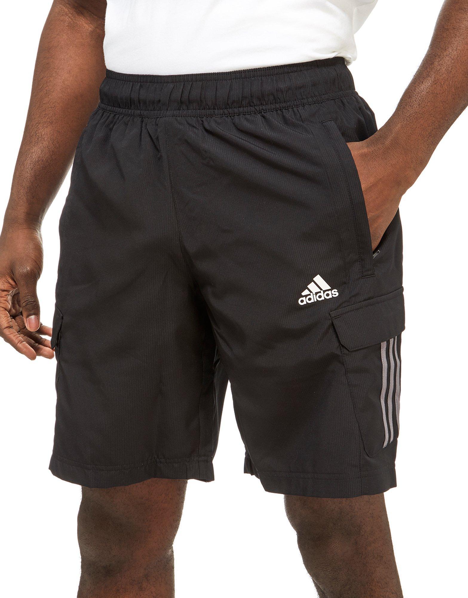 adidas Synthetic Cargo Shorts in Black/Grey (Black) for Men - Lyst